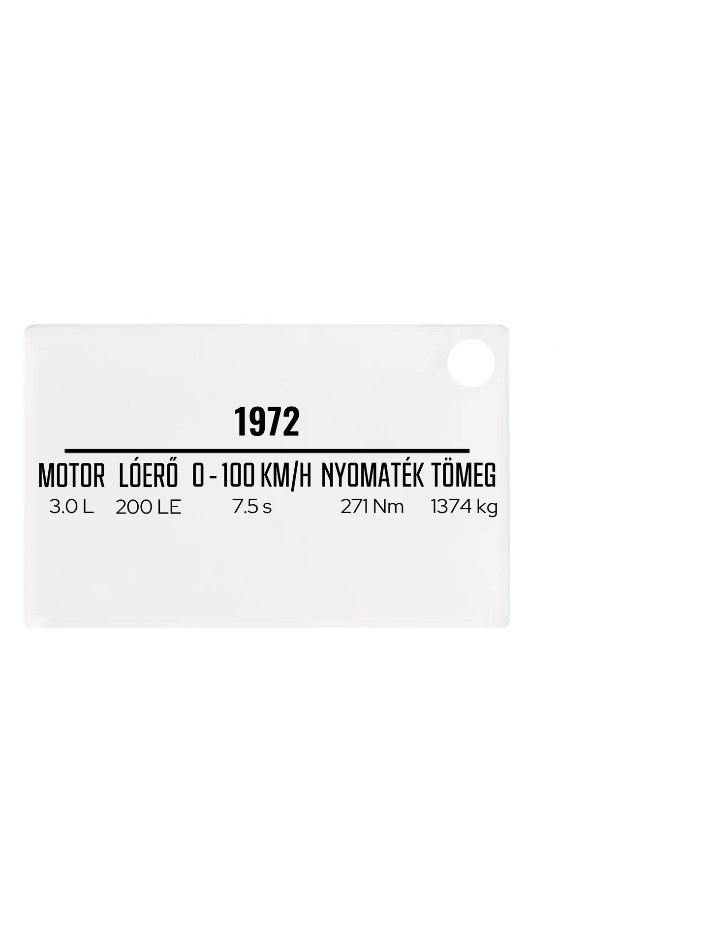 Autó illusztráció - E46 M3 70. - Egyedi személyre szabható kulcstartó