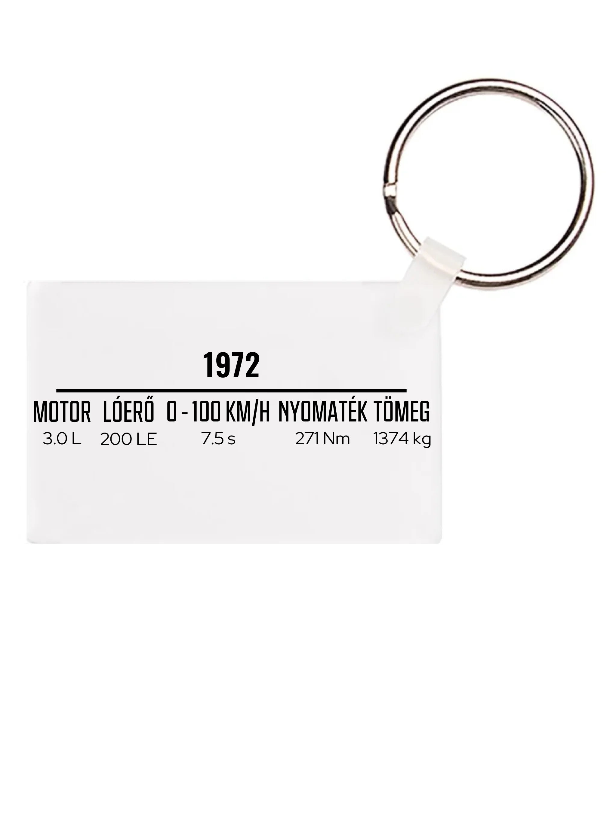 Autó illusztráció - E46 M3 75. - Egyedi személyre szabható kulcstartó