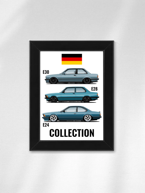 Autó illusztráció - Car Collection 62. - Egyedi személyre szabható falikép