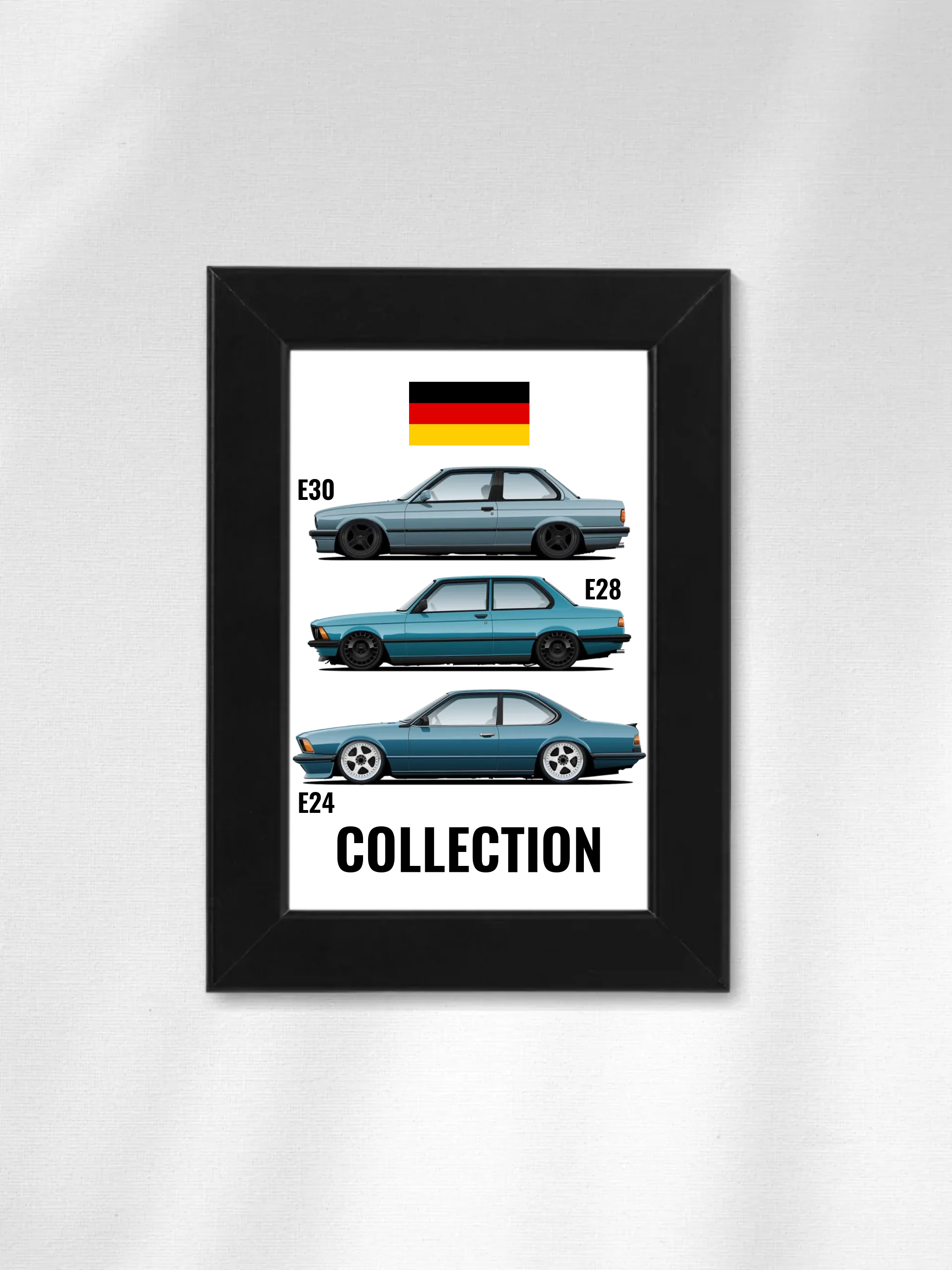 Autó illusztráció - Car Collection 62. - Egyedi személyre szabható falikép