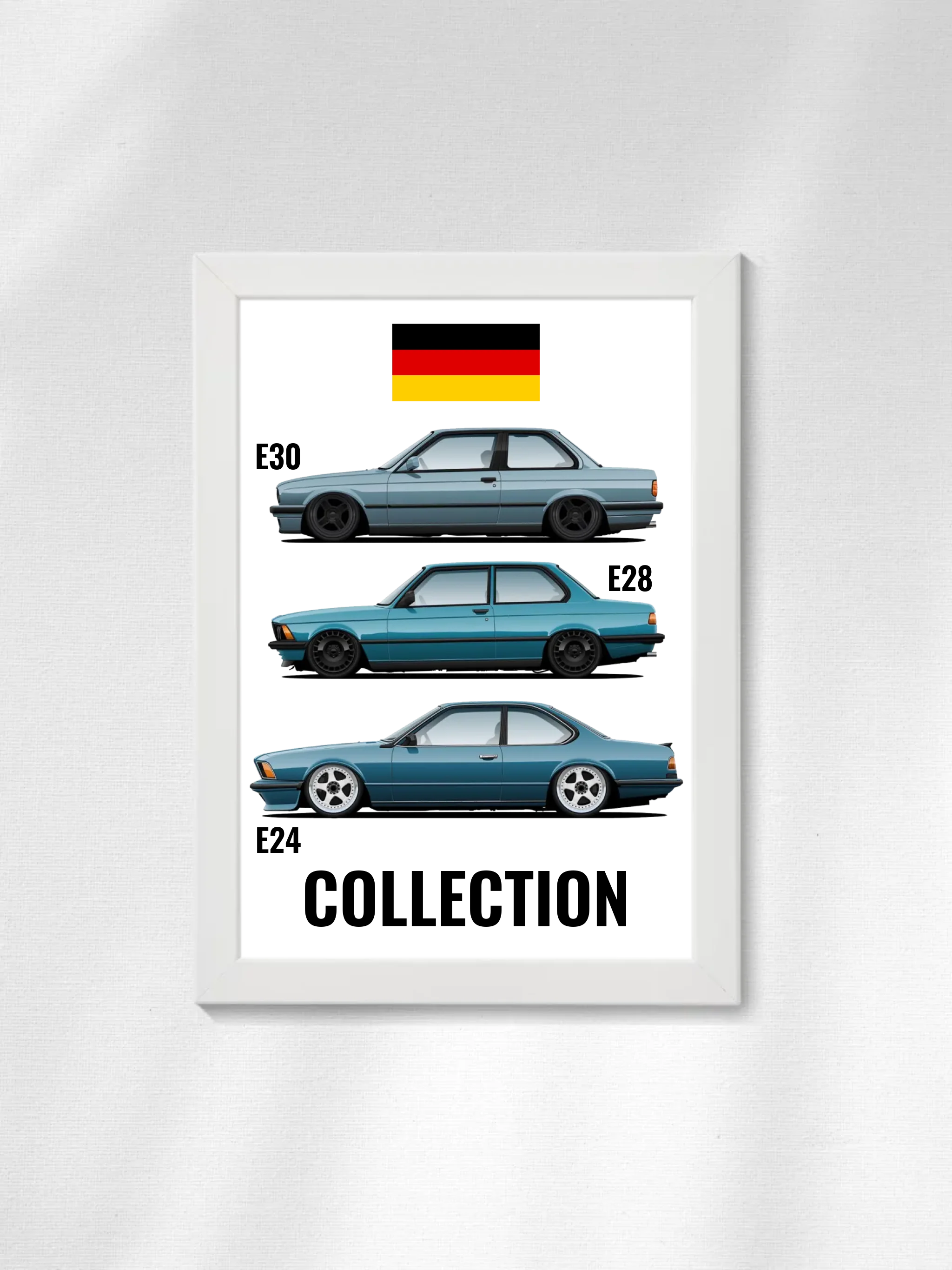 Autó illusztráció - Car Collection 62. - Egyedi személyre szabható falikép