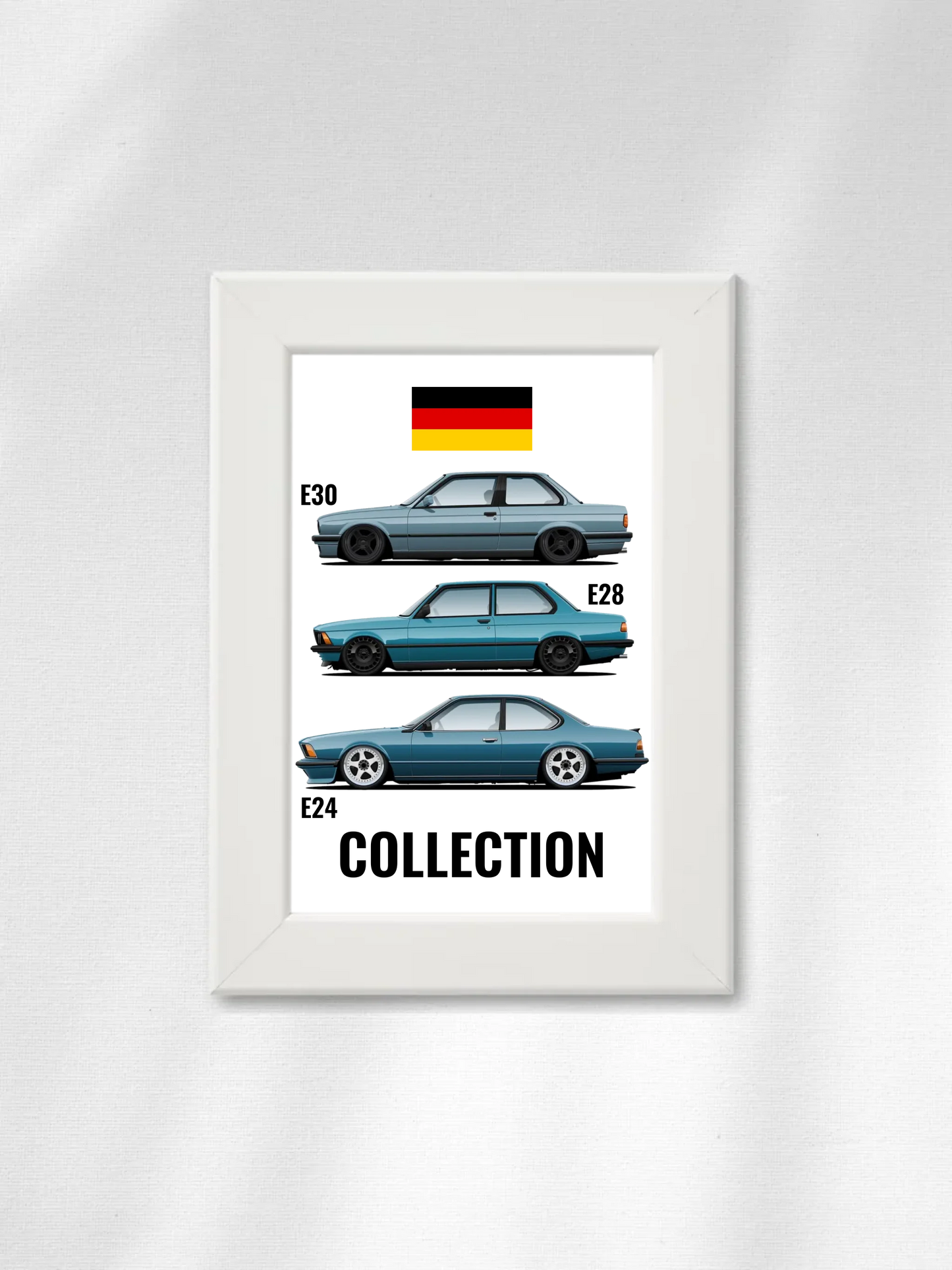 Autó illusztráció - Car Collection 62. - Egyedi személyre szabható falikép