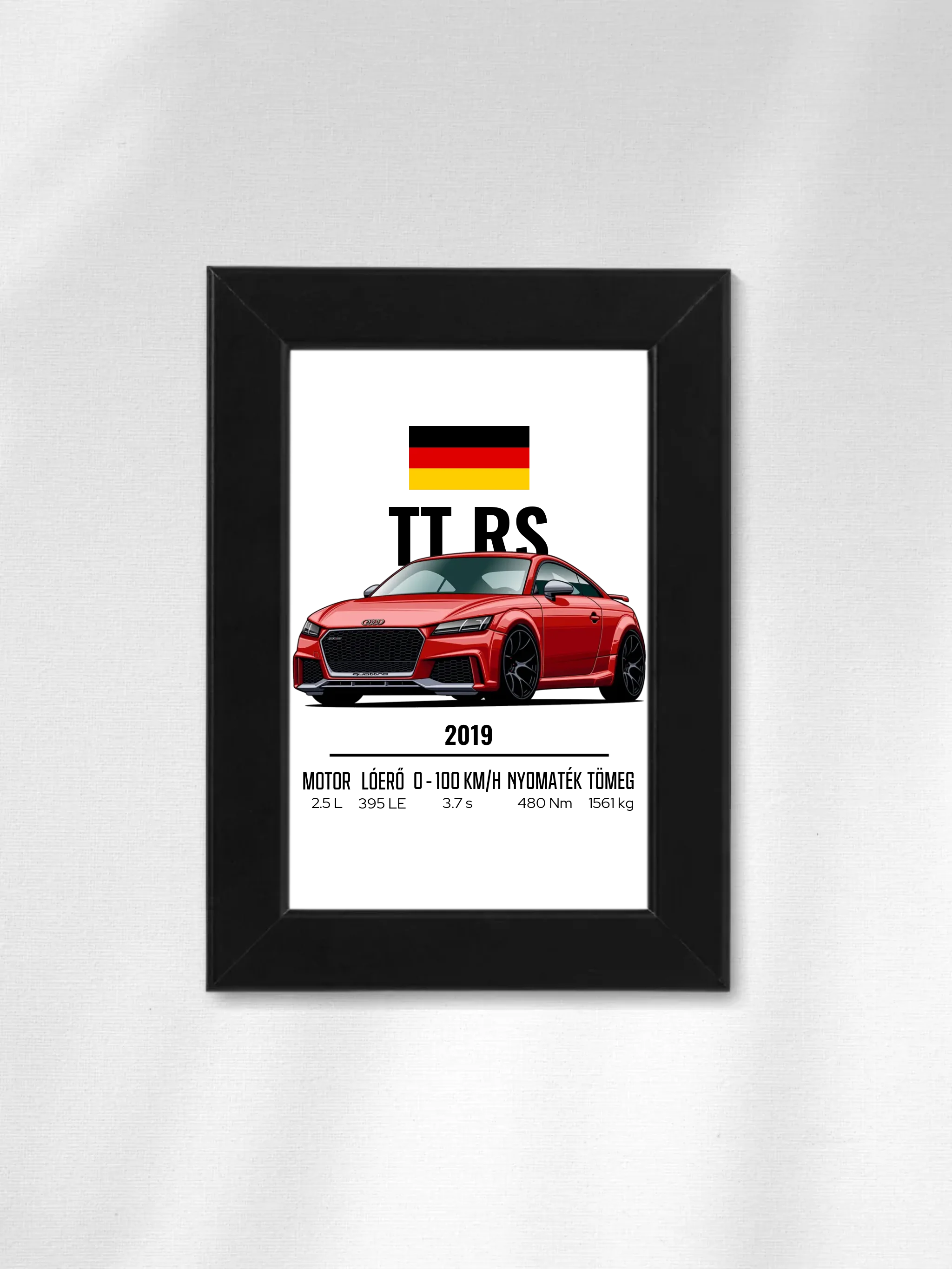 Autó illusztráció - TTRS 29. - Falikép