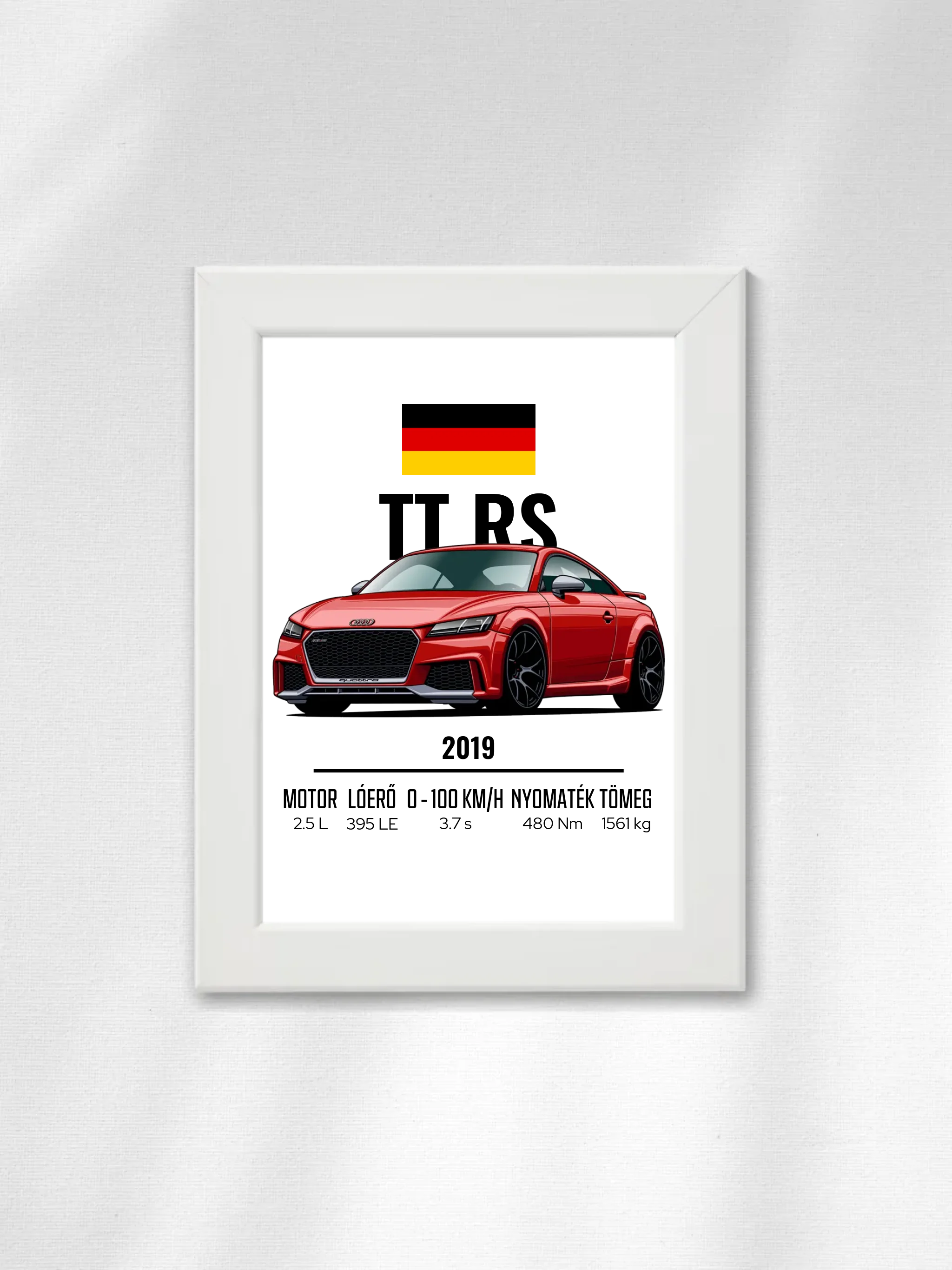 Autó illusztráció - TTRS 29. - Falikép