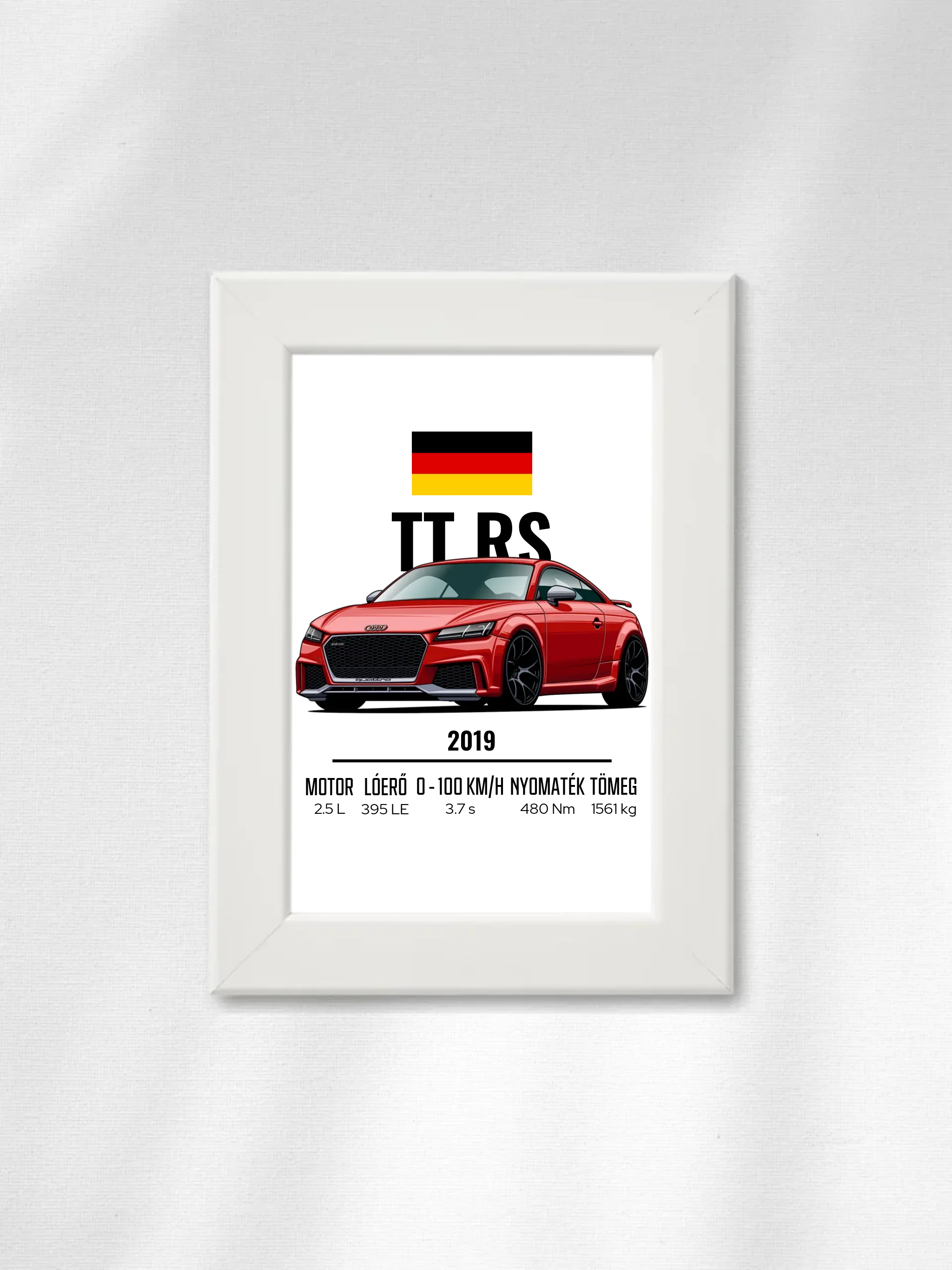 Autó illusztráció - TTRS 29. - Falikép