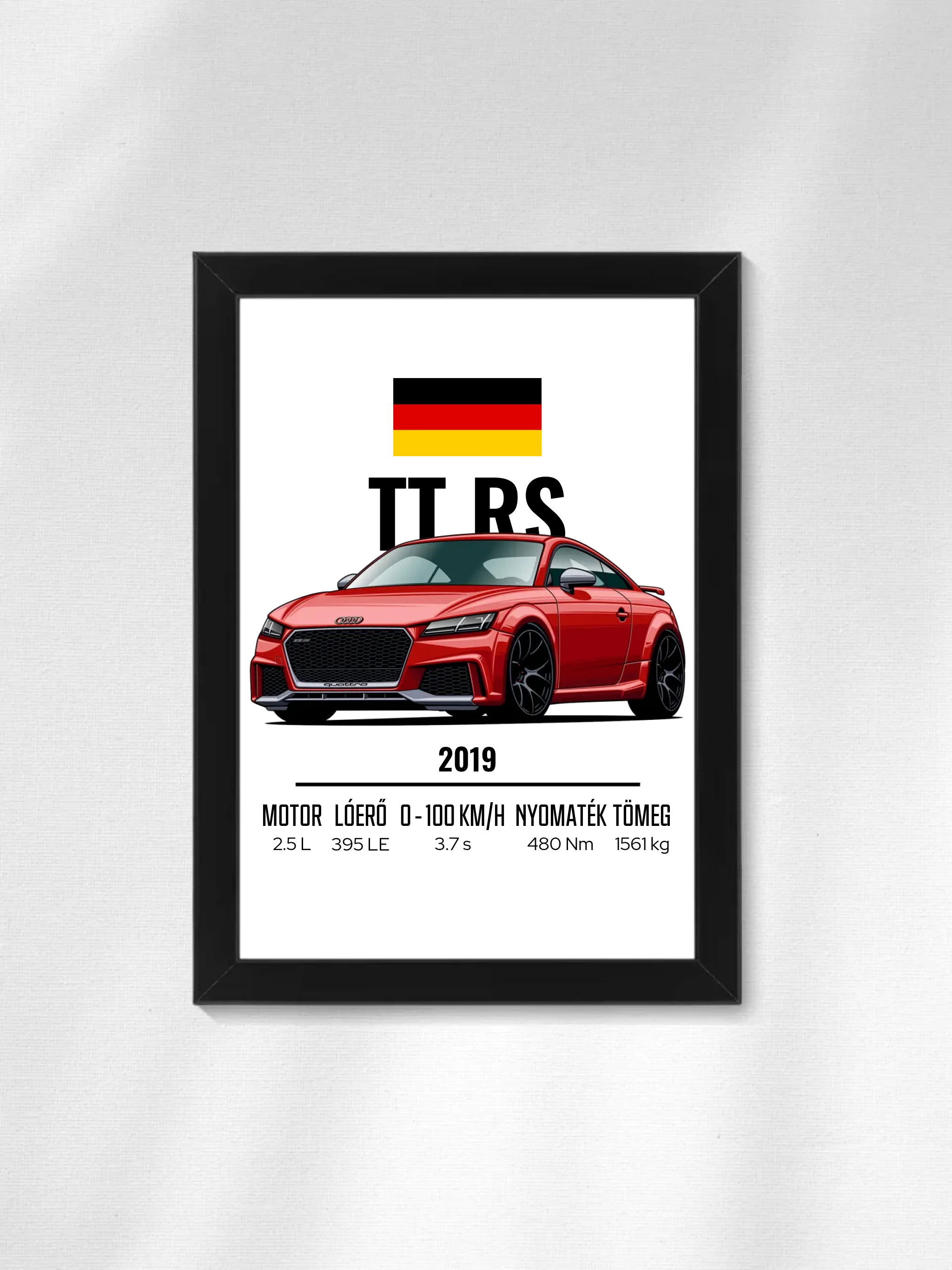 Autó illusztráció - TTRS 29. - Falikép
