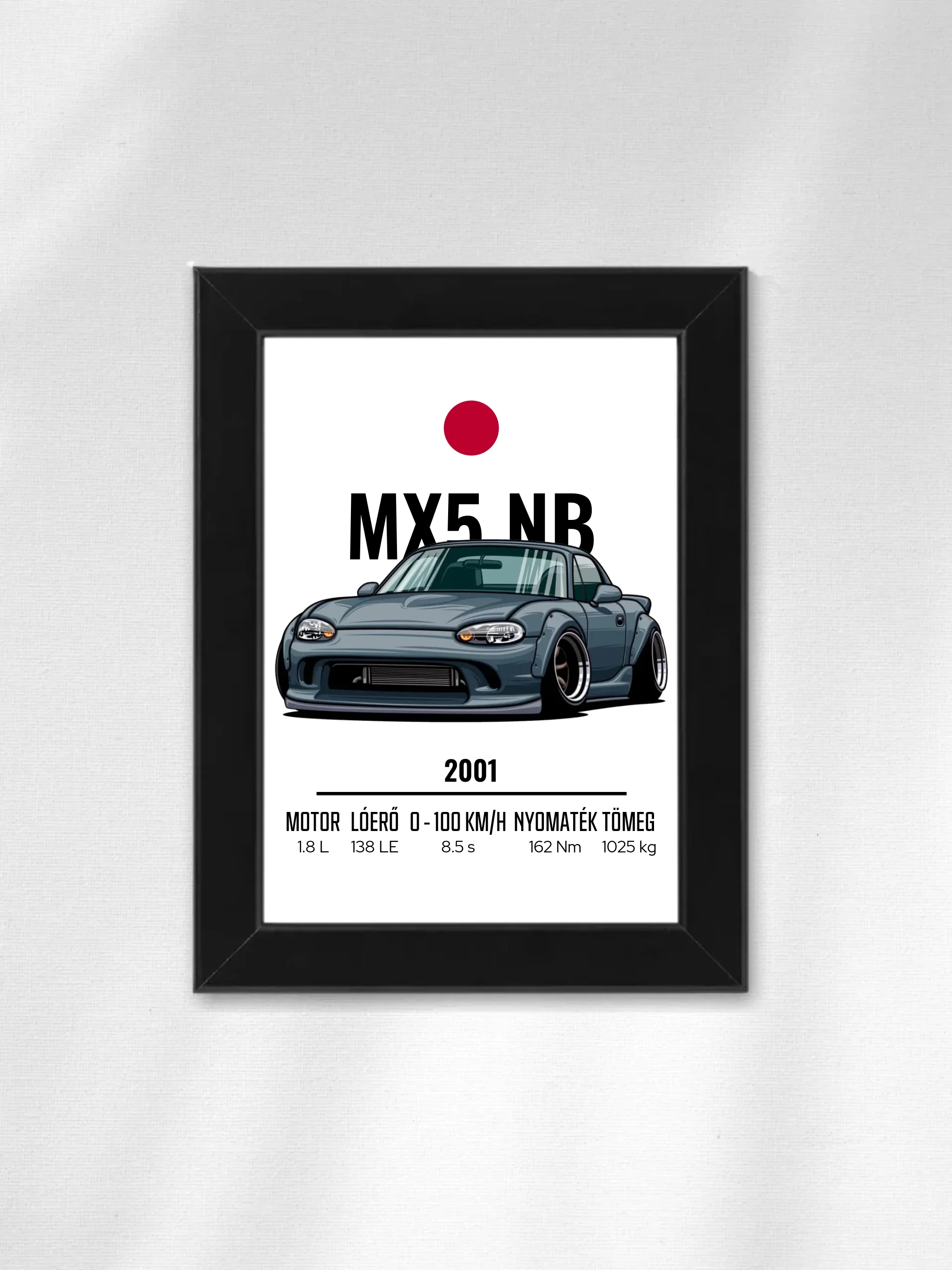 Autó illusztráció - MX5 NB 53. - Falikép