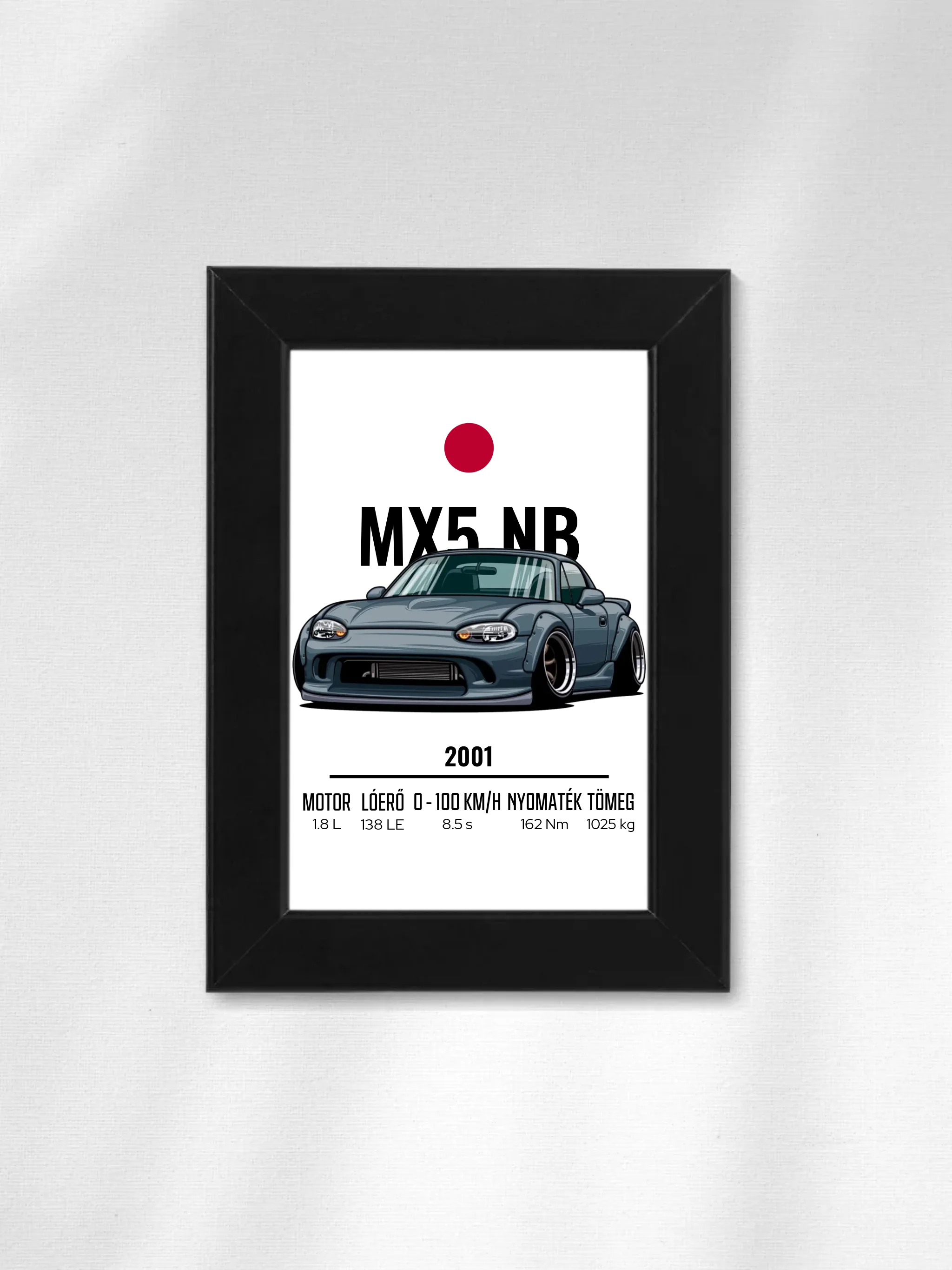 Autó illusztráció - MX5 NB 53. - Falikép
