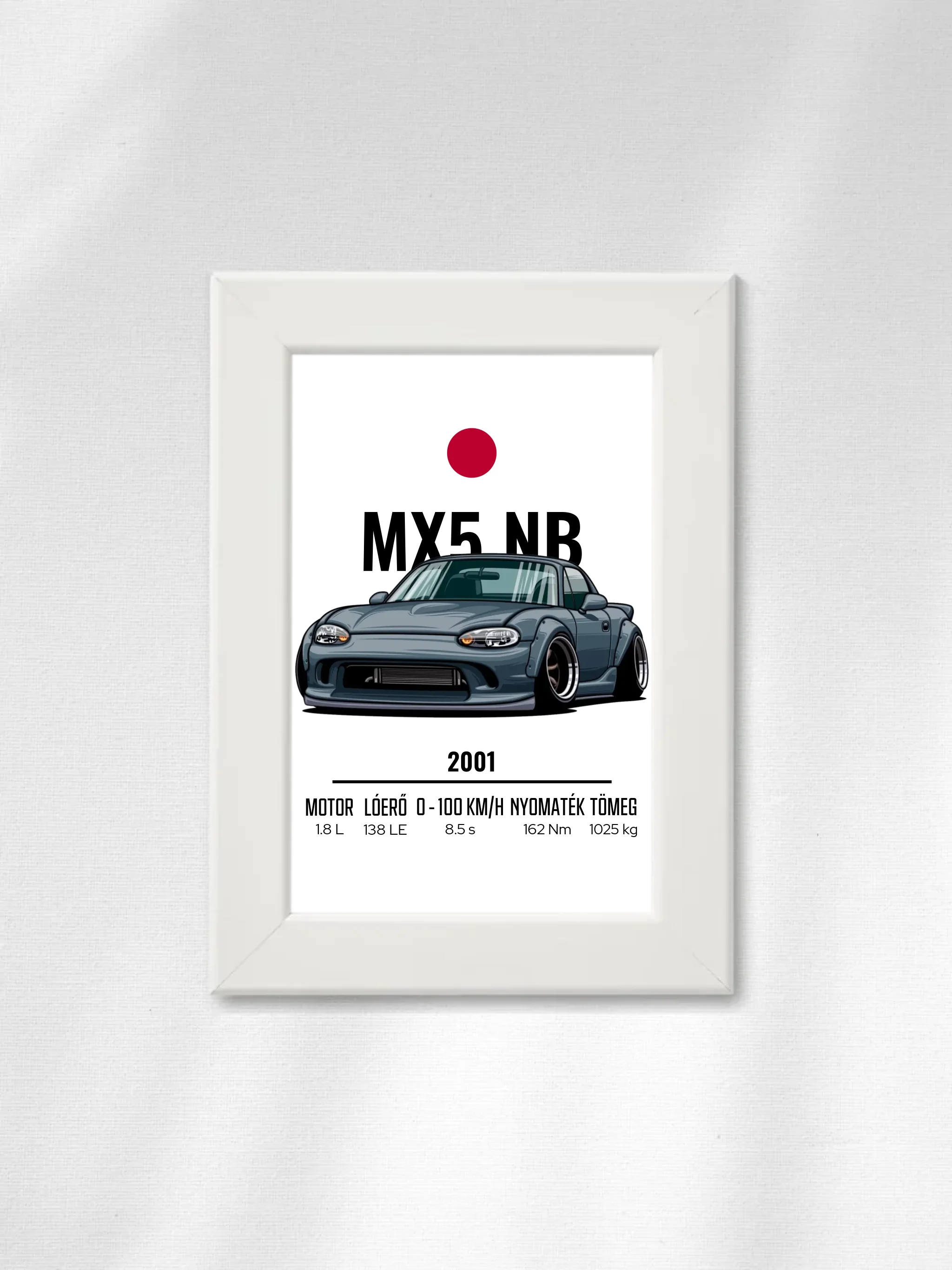 Autó illusztráció - MX5 NB 53. - Falikép