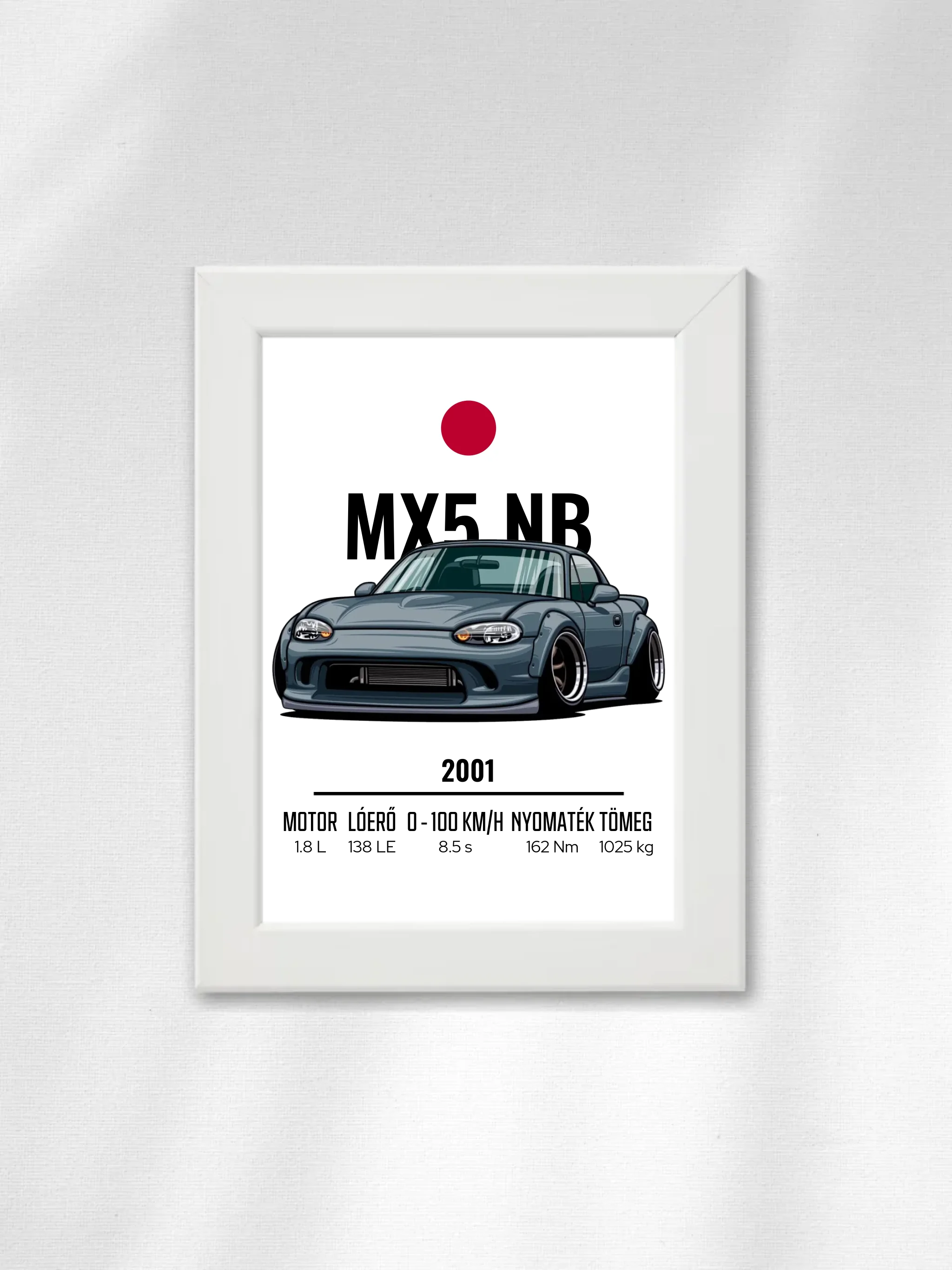 Autó illusztráció - MX5 NB 53. - Falikép