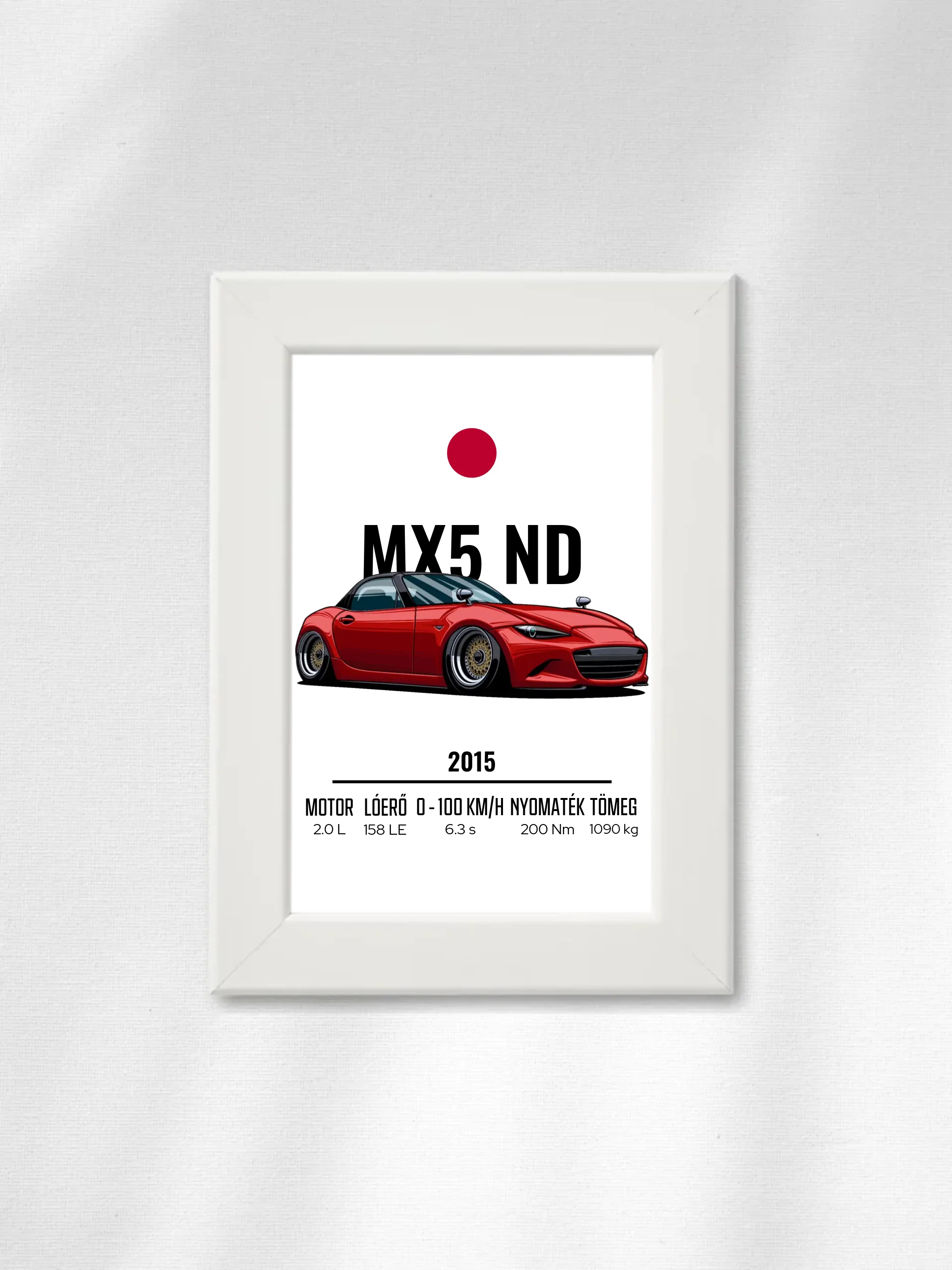 Autó illusztráció - MX5 ND 56. - Falikép