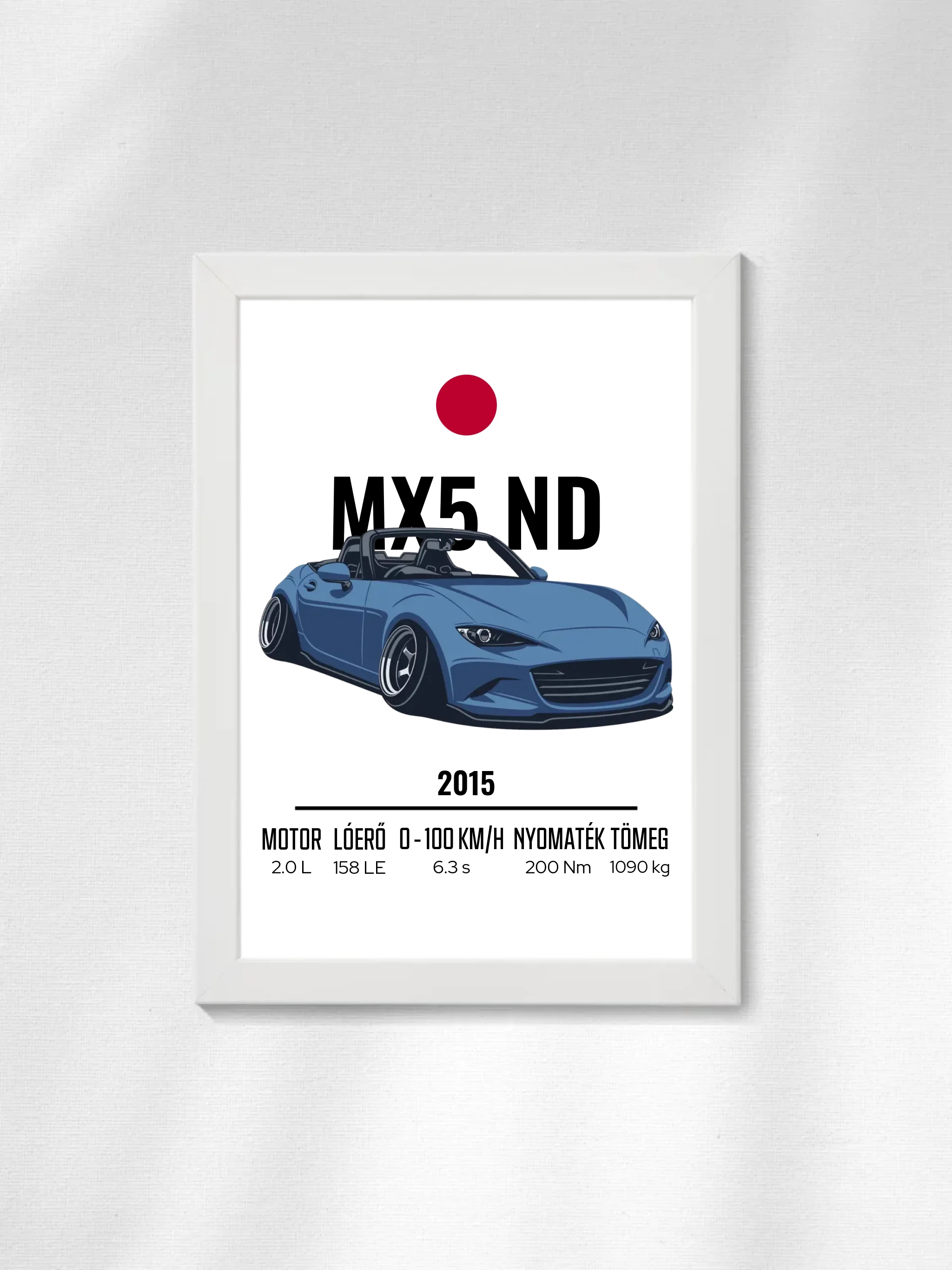 Autó illusztráció - MX5 ND 55. - Falikép