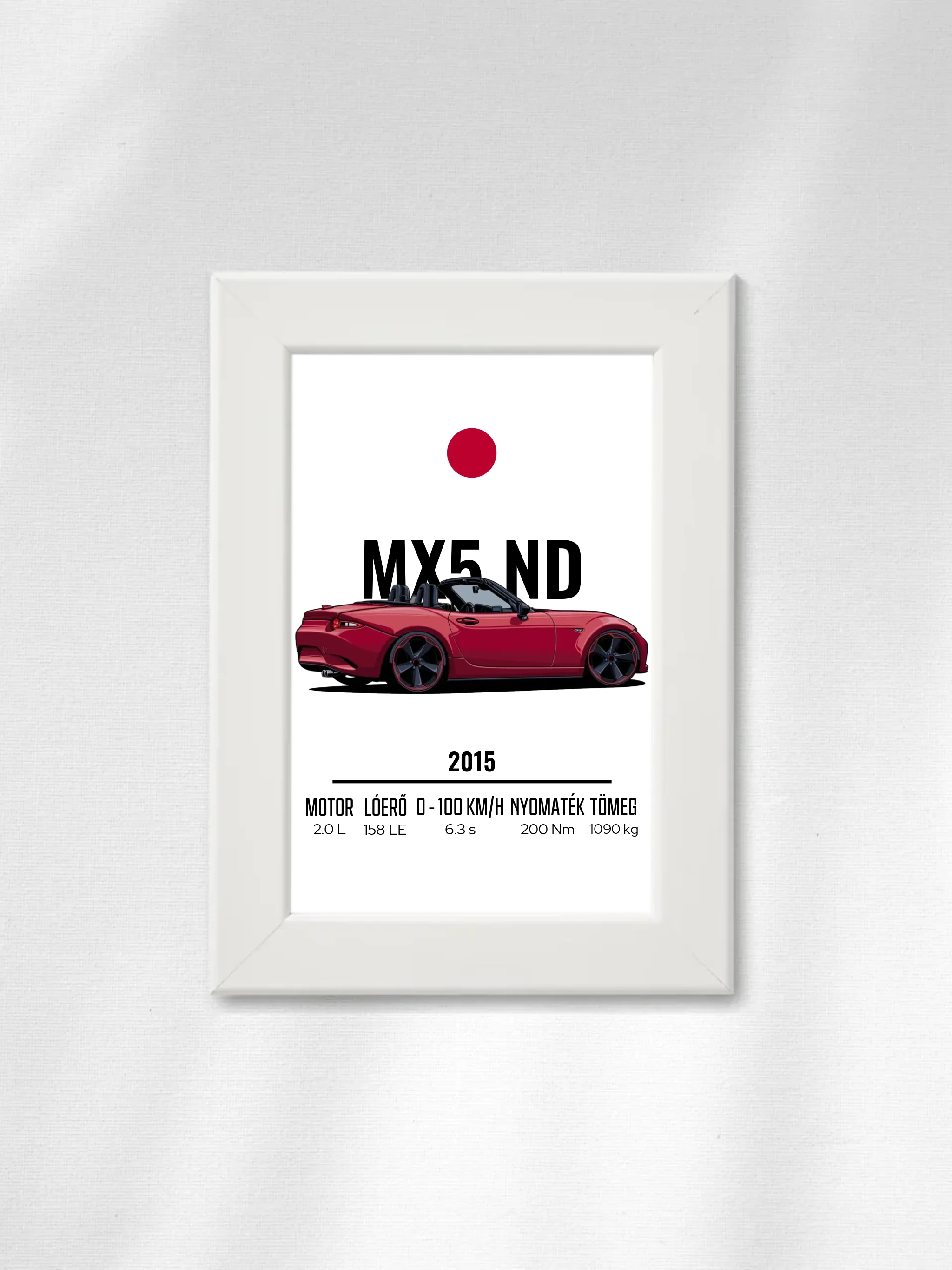 Autó illusztráció - MX5 ND 57. - Falikép