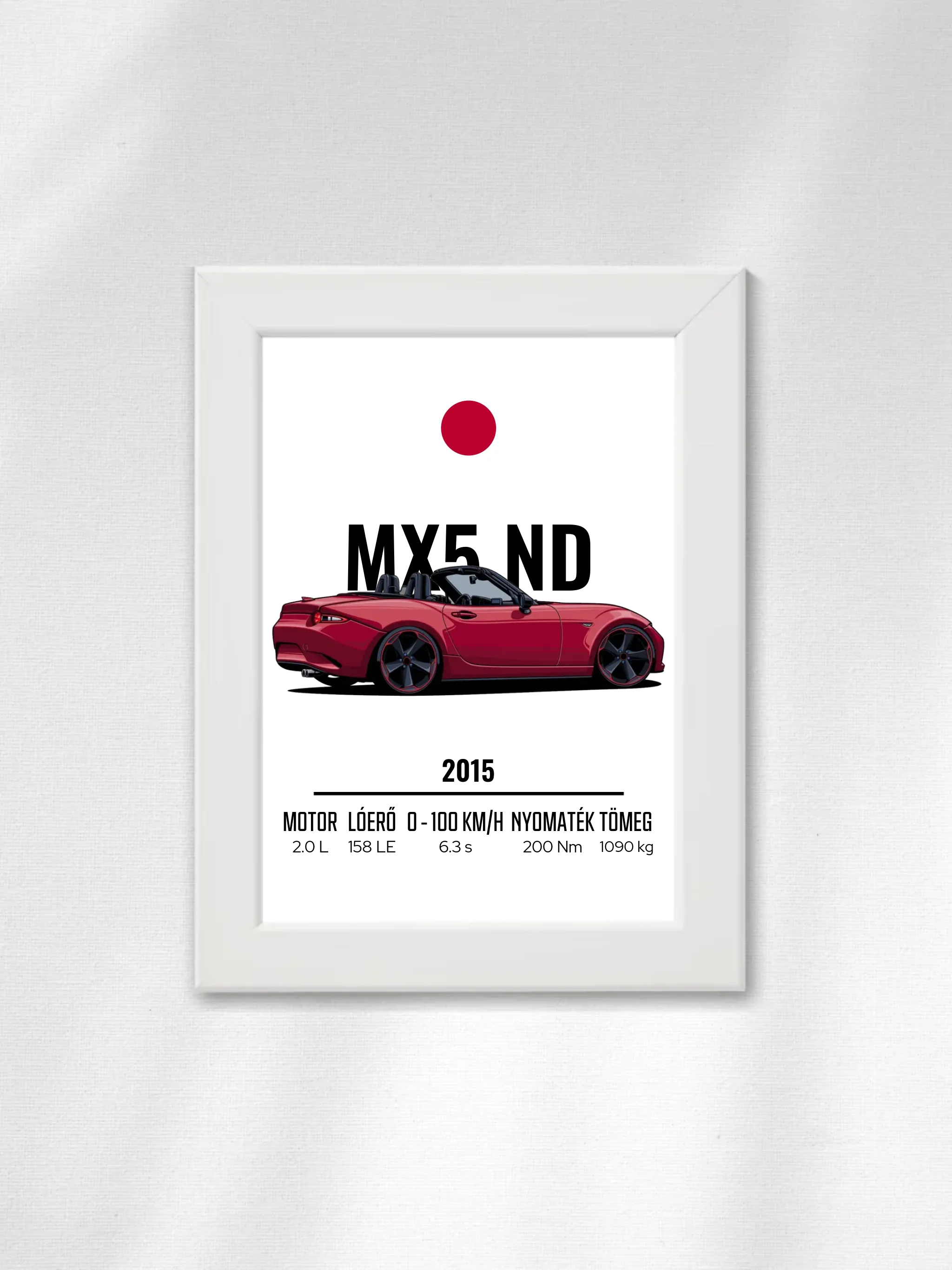 Autó illusztráció - MX5 ND 57. - Falikép