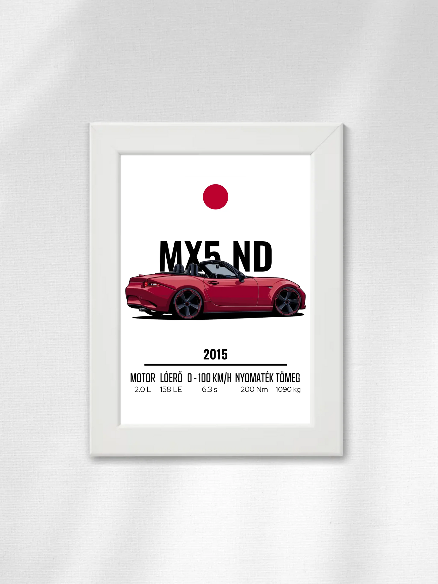 Autó illusztráció - MX5 ND 57. - Falikép