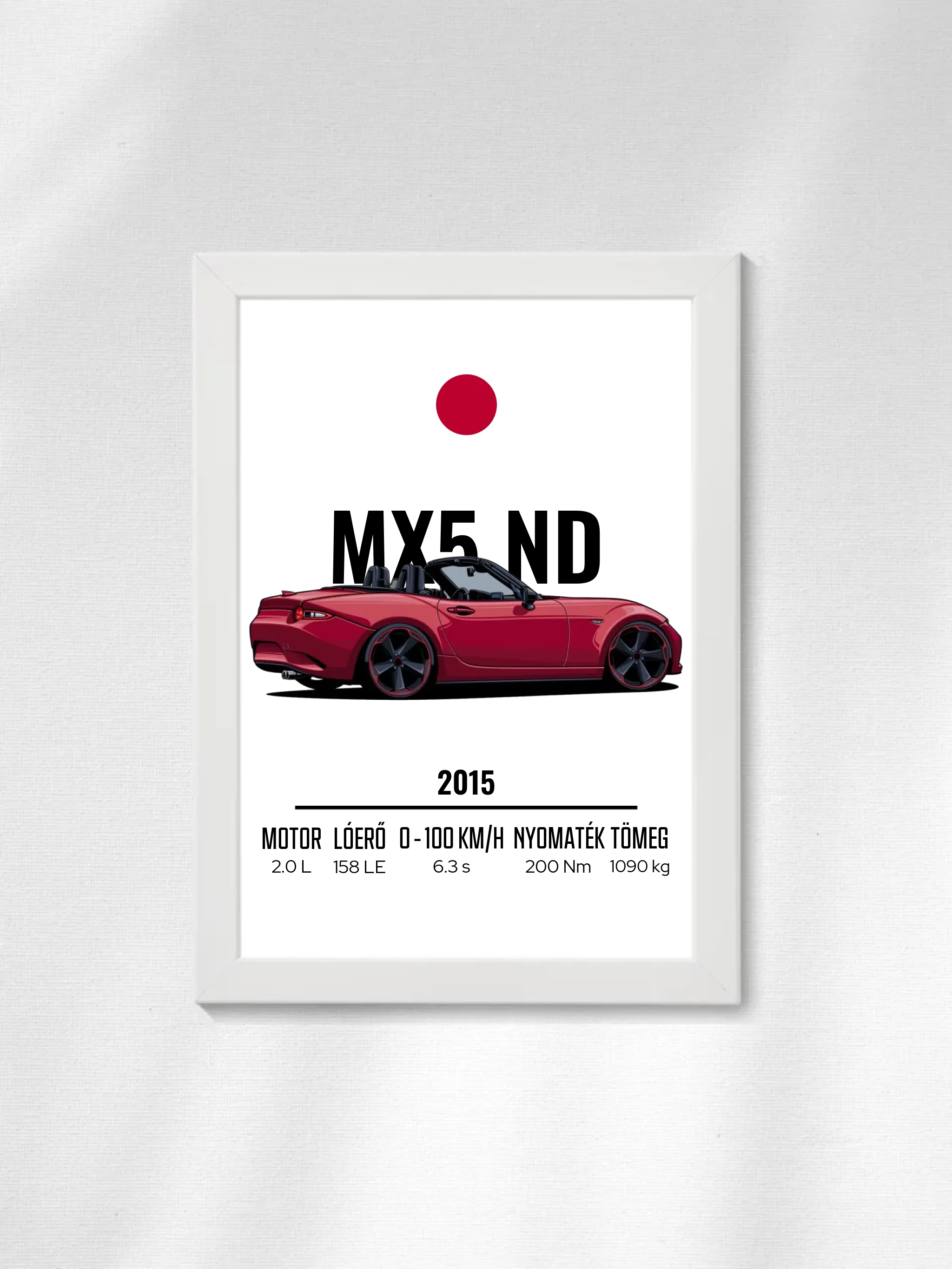 Autó illusztráció - MX5 ND 57. - Falikép