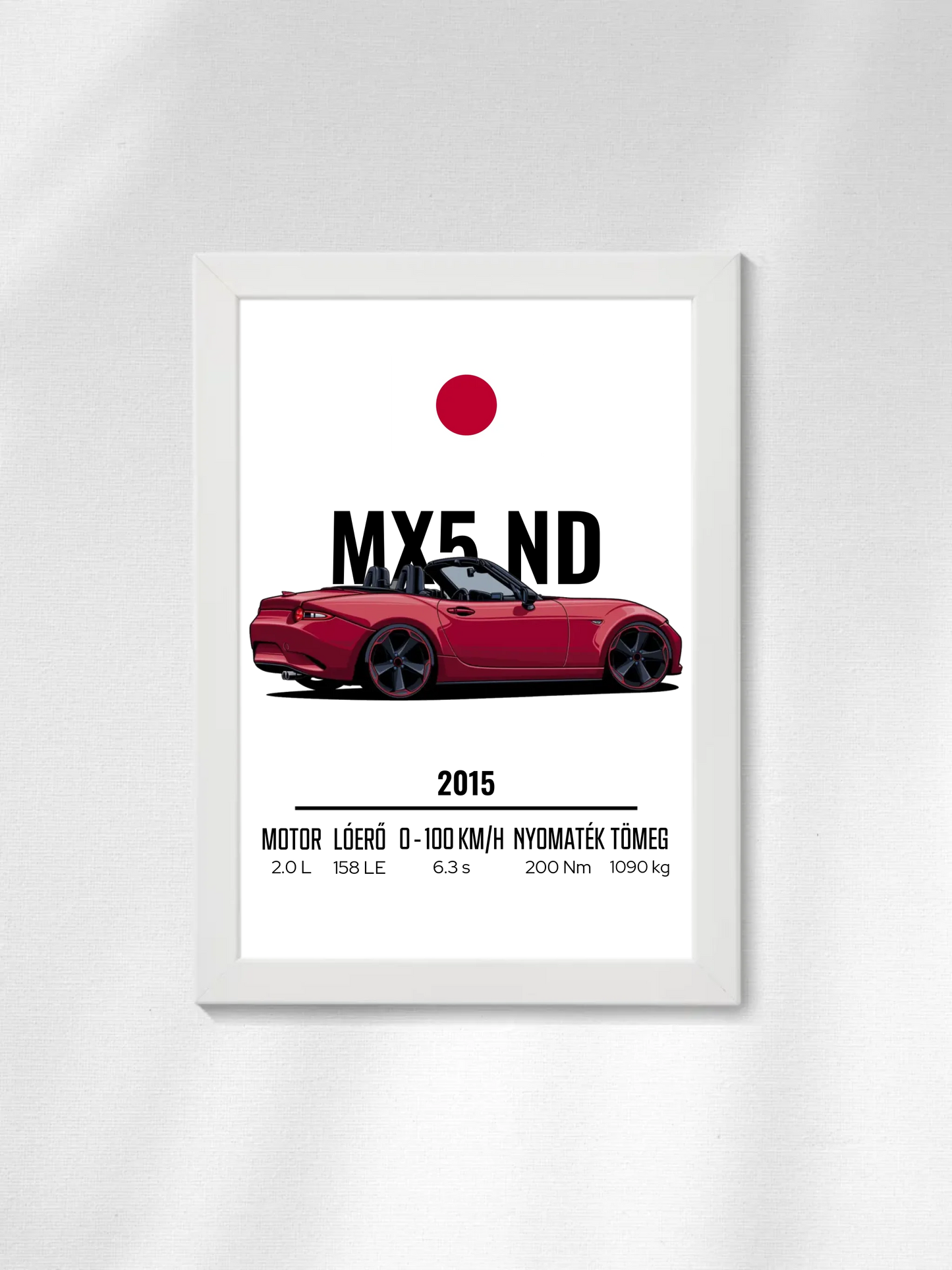 Autó illusztráció - MX5 ND 57. - Falikép