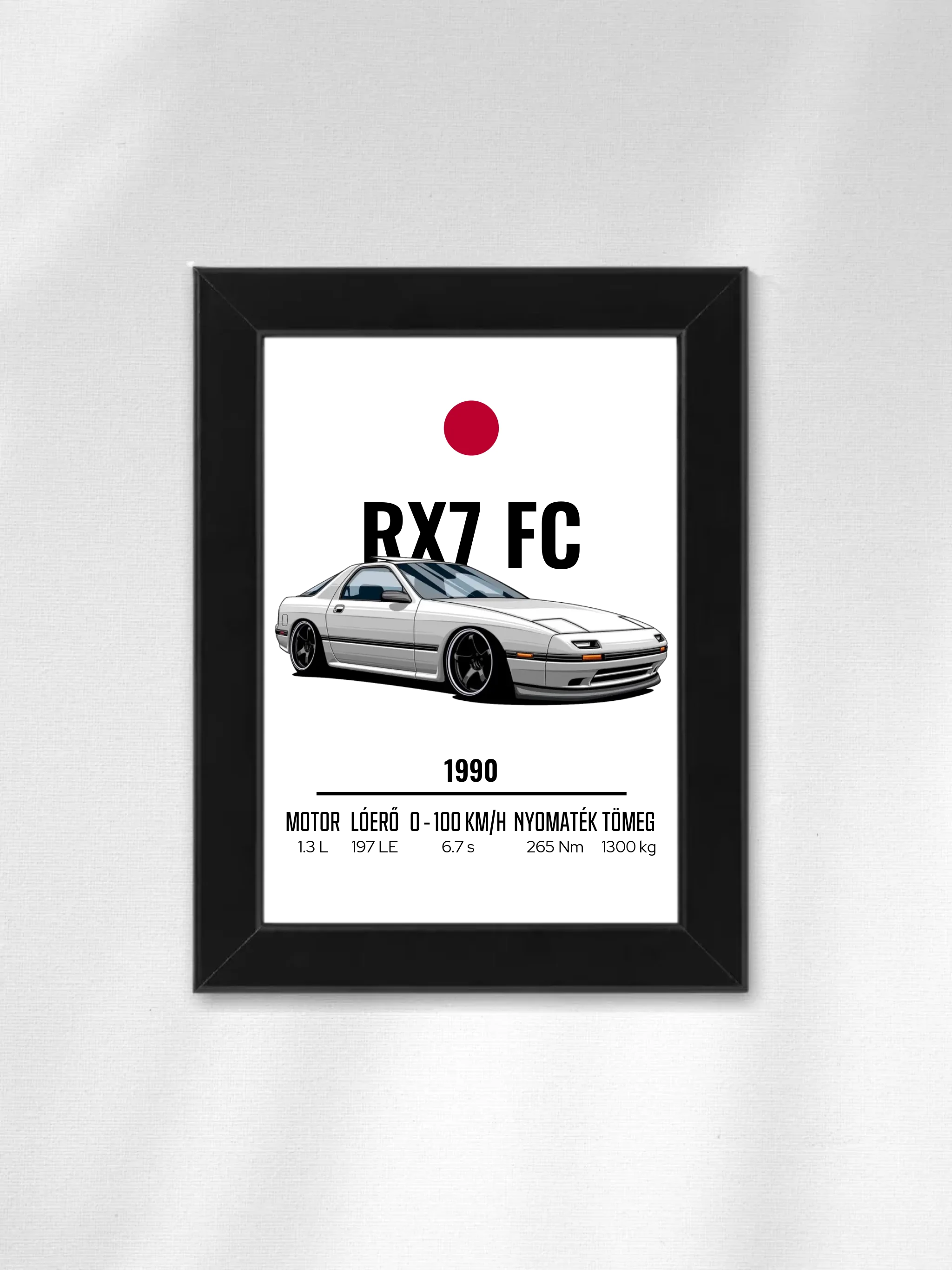 Autó illusztráció - RX7 FC 59. - Falikép