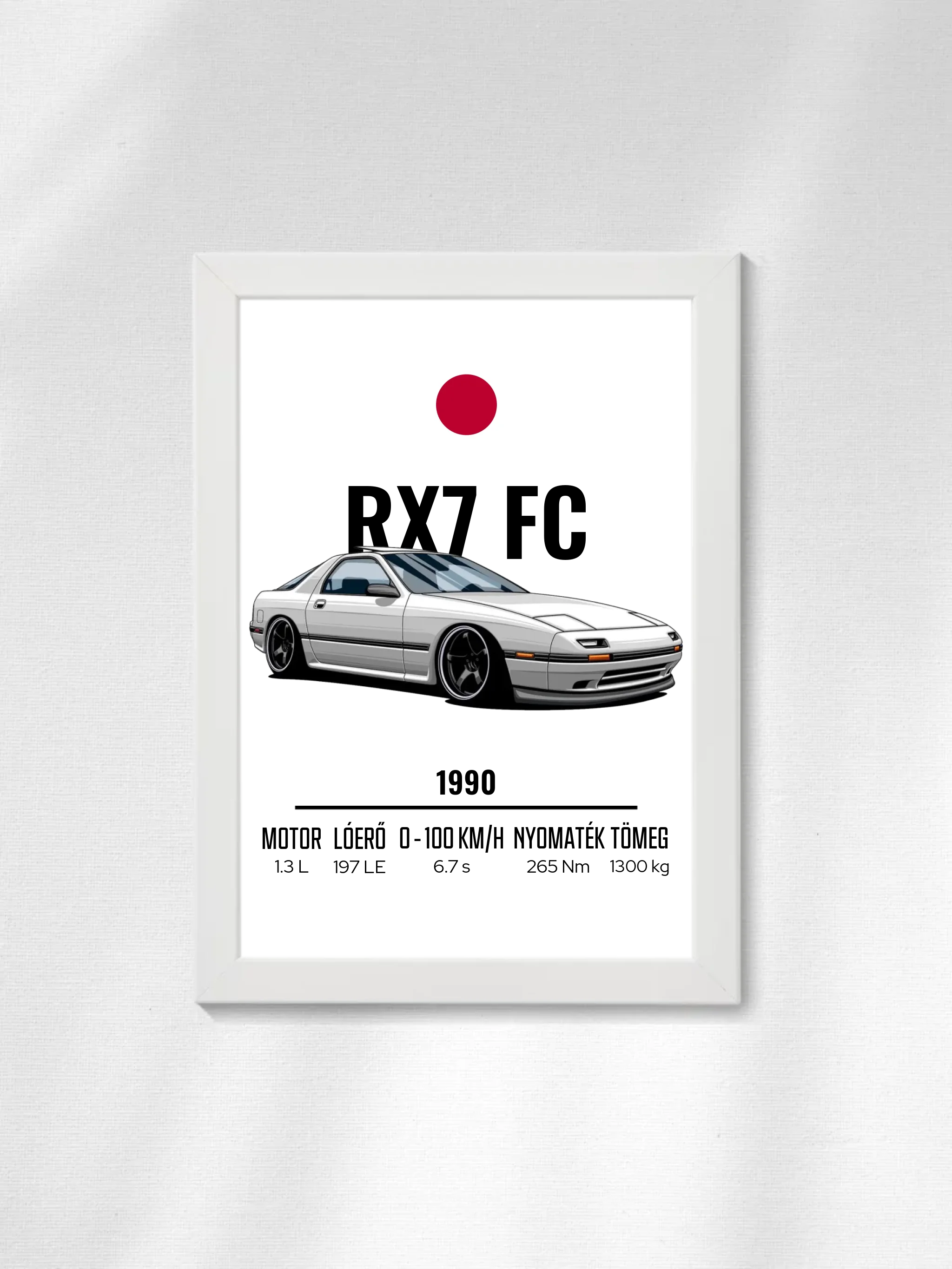 Autó illusztráció - RX7 FC 59. - Falikép