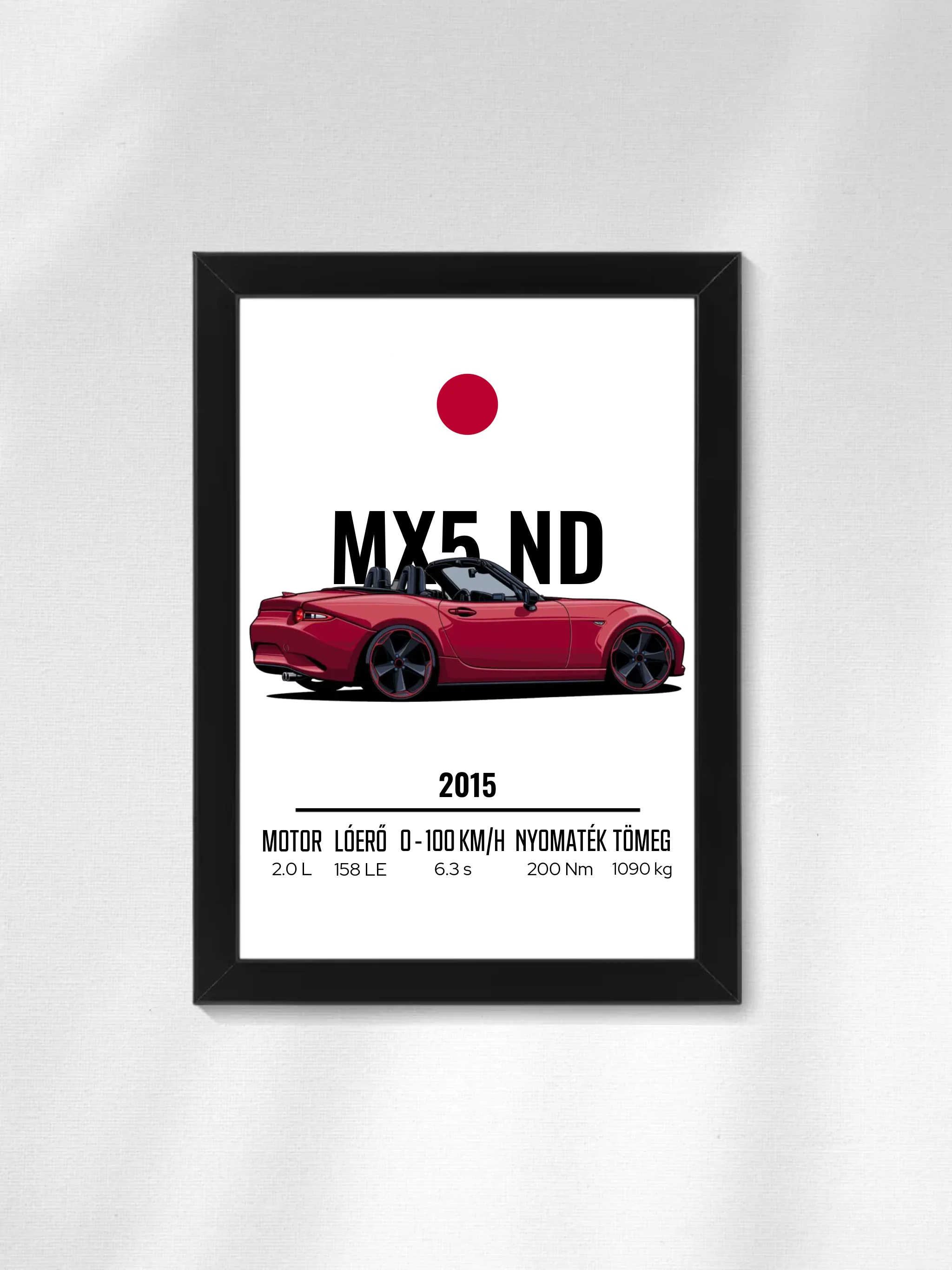 Autó illusztráció - MX5 ND 57. - Falikép