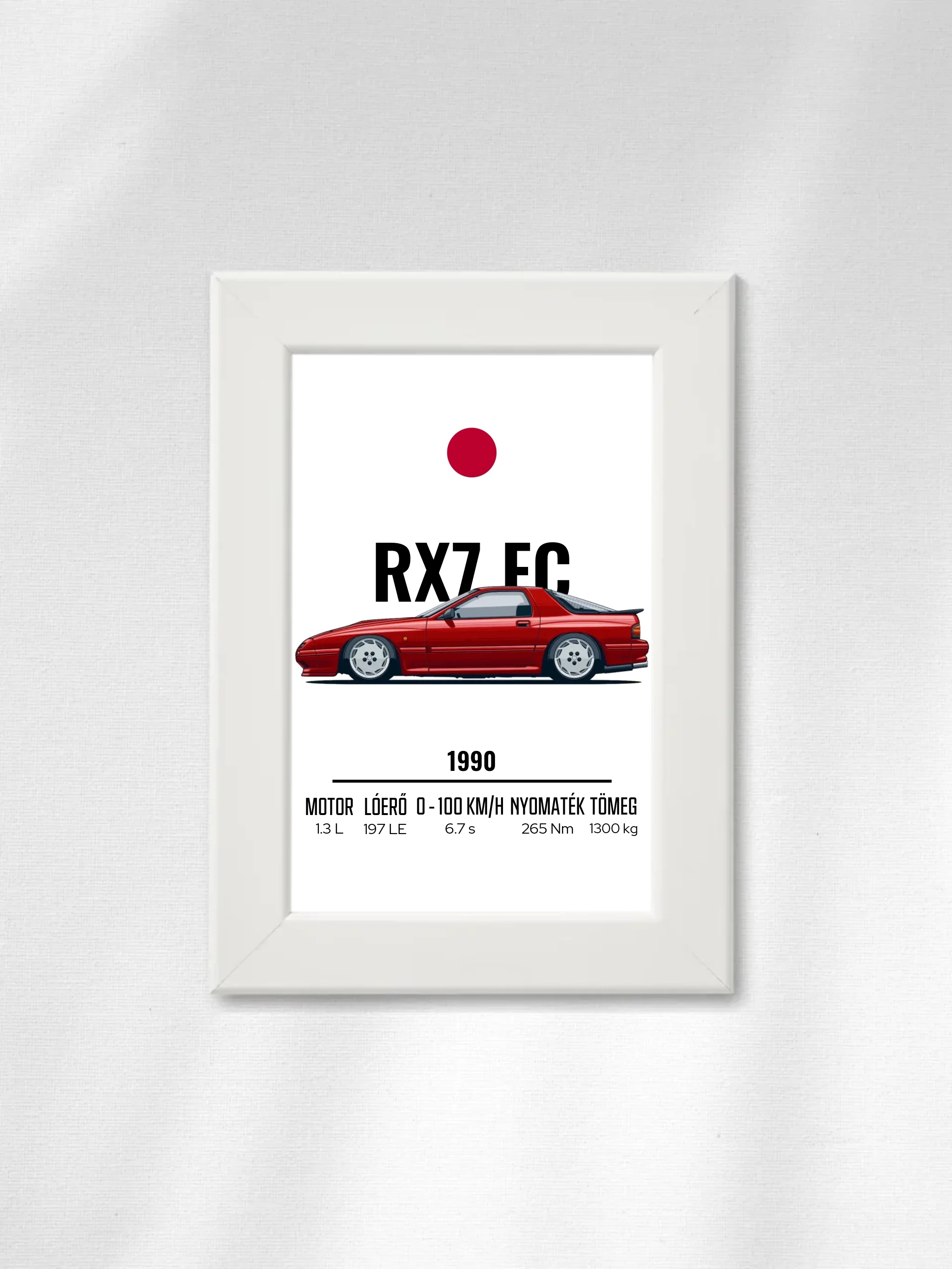 Autó illusztráció - RX7 FC 61. - Falikép