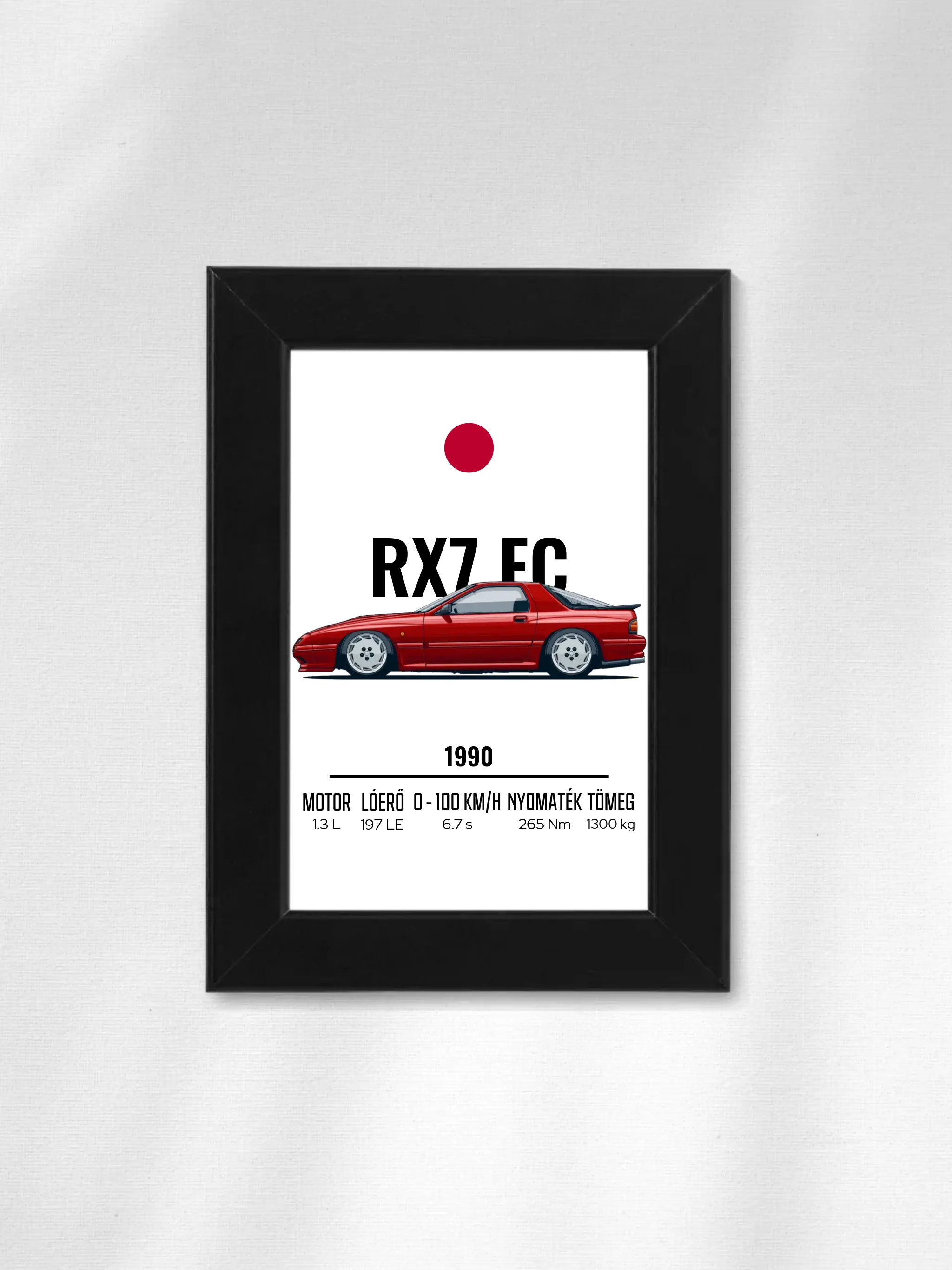Autó illusztráció - RX7 FC 61. - Falikép
