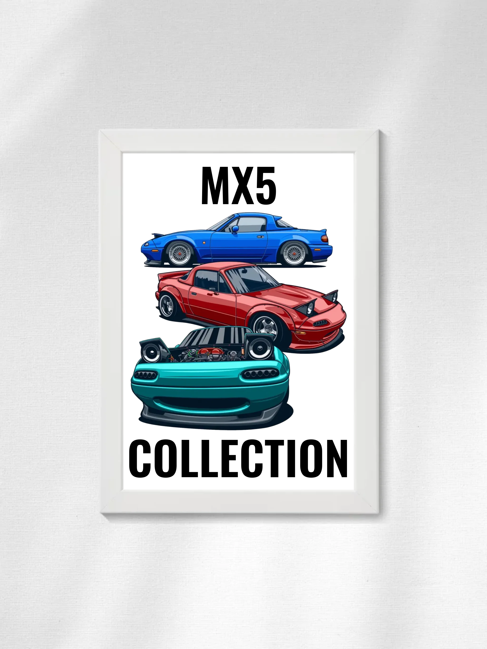 Autó illusztráció - MX5 Collection 70. - Falikép