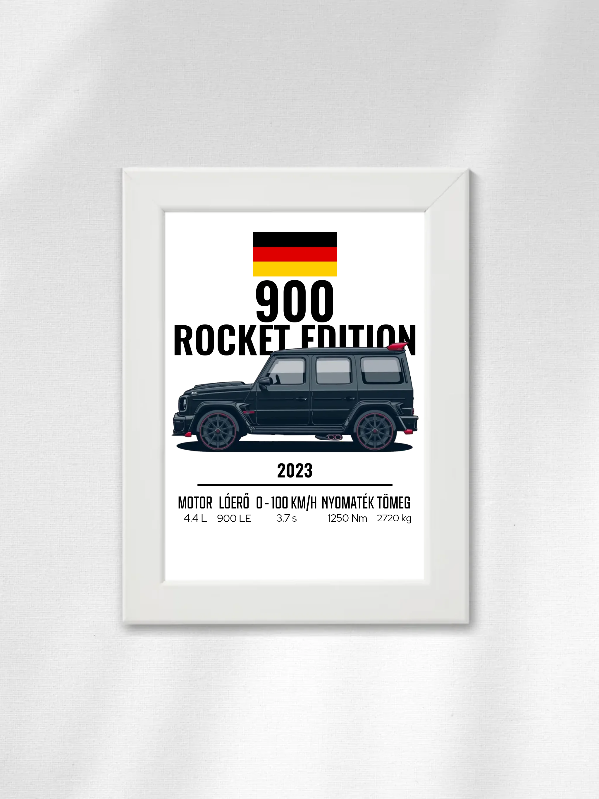 Autó illusztráció - 900 Rocket Edition 41. - Falikép