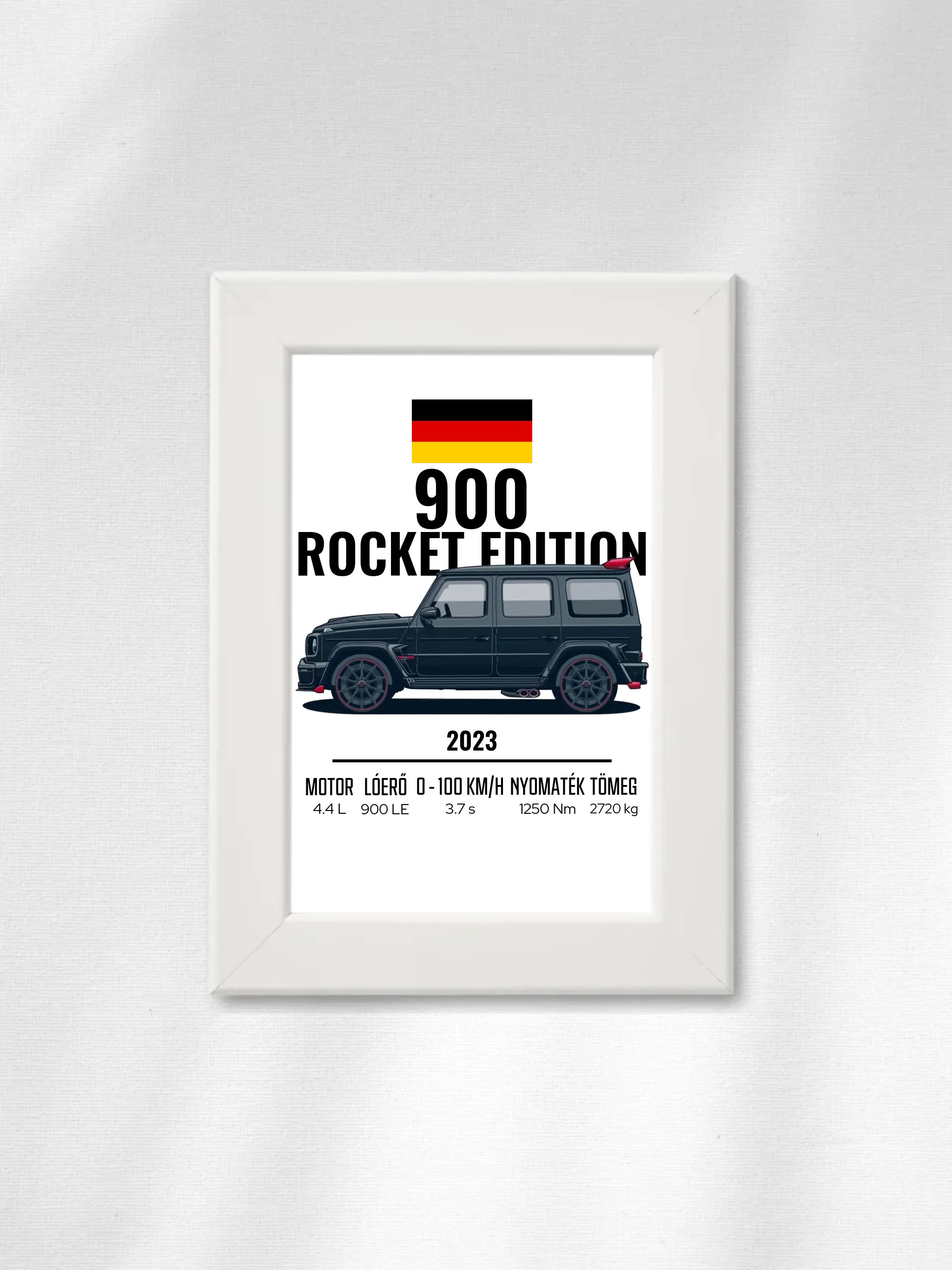 Autó illusztráció - 900 Rocket Edition 41. - Falikép