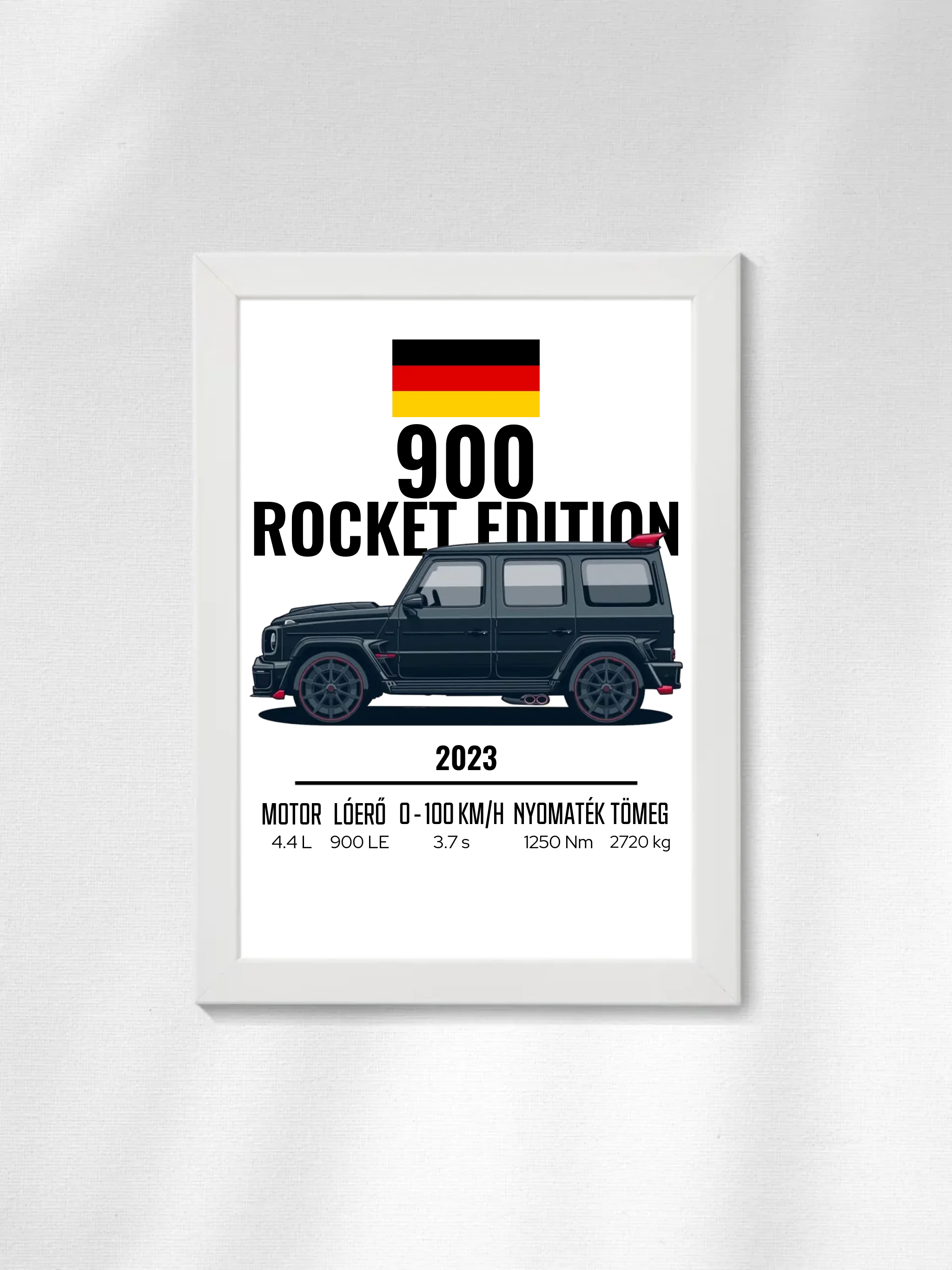 Autó illusztráció - 900 Rocket Edition 41. - Falikép