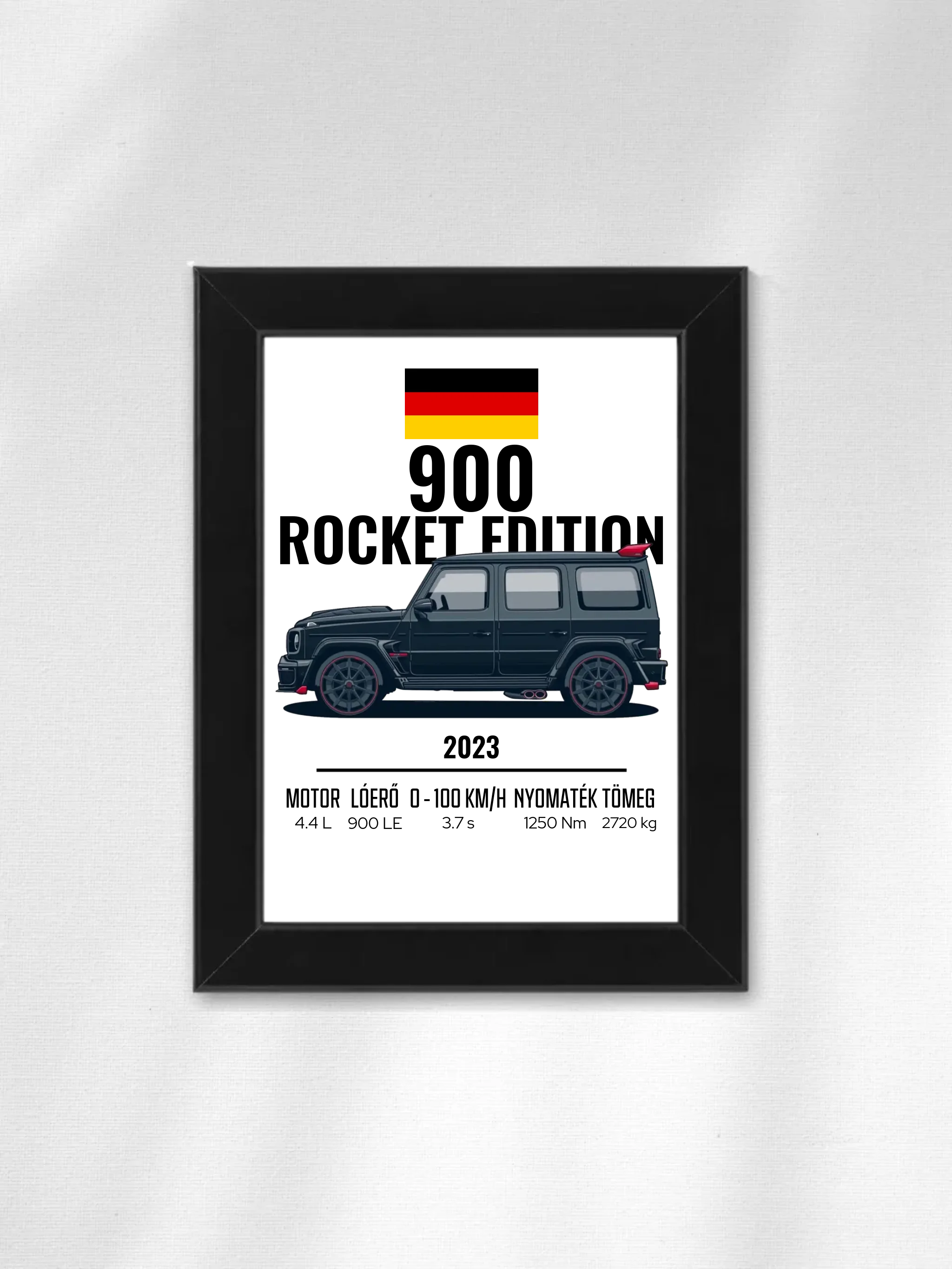 Autó illusztráció - 900 Rocket Edition 41. - Falikép