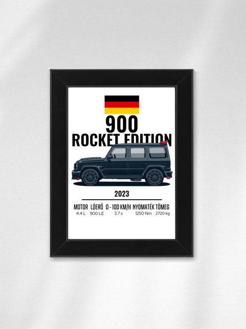 Autó illusztráció - 900 Rocket Edition 41. - Falikép