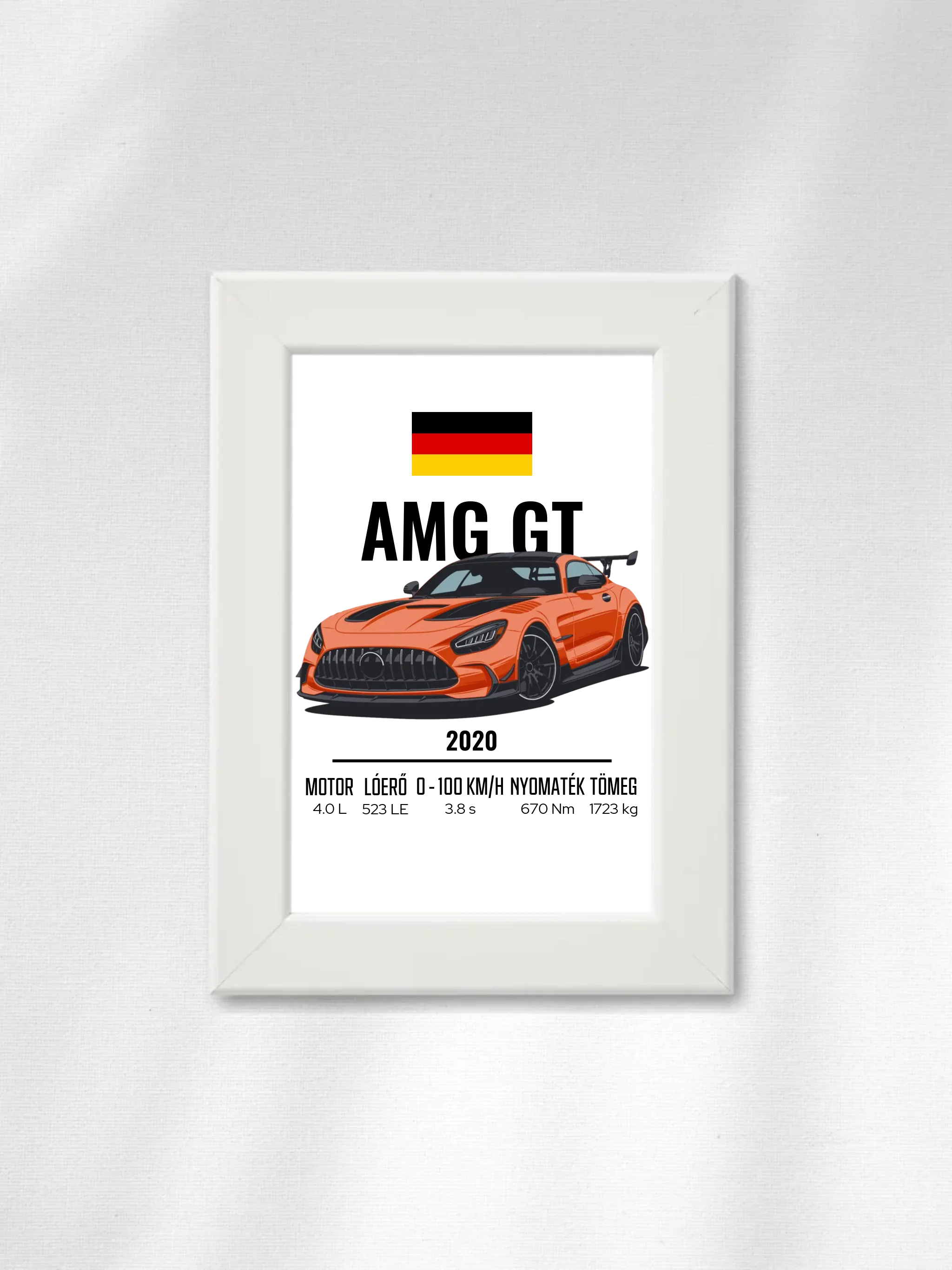 Autó illusztráció - AMG GT 46. - Falikép