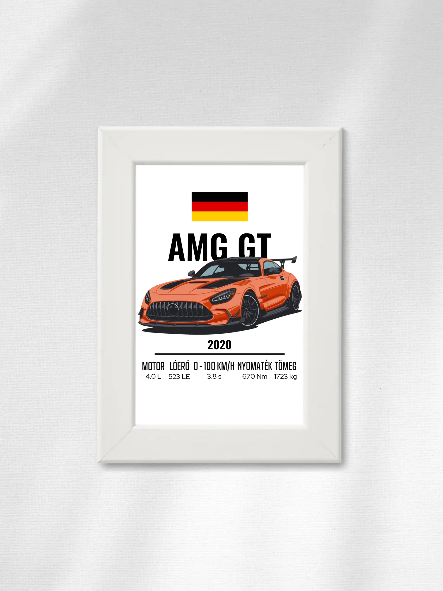 Autó illusztráció - AMG GT 46. - Falikép