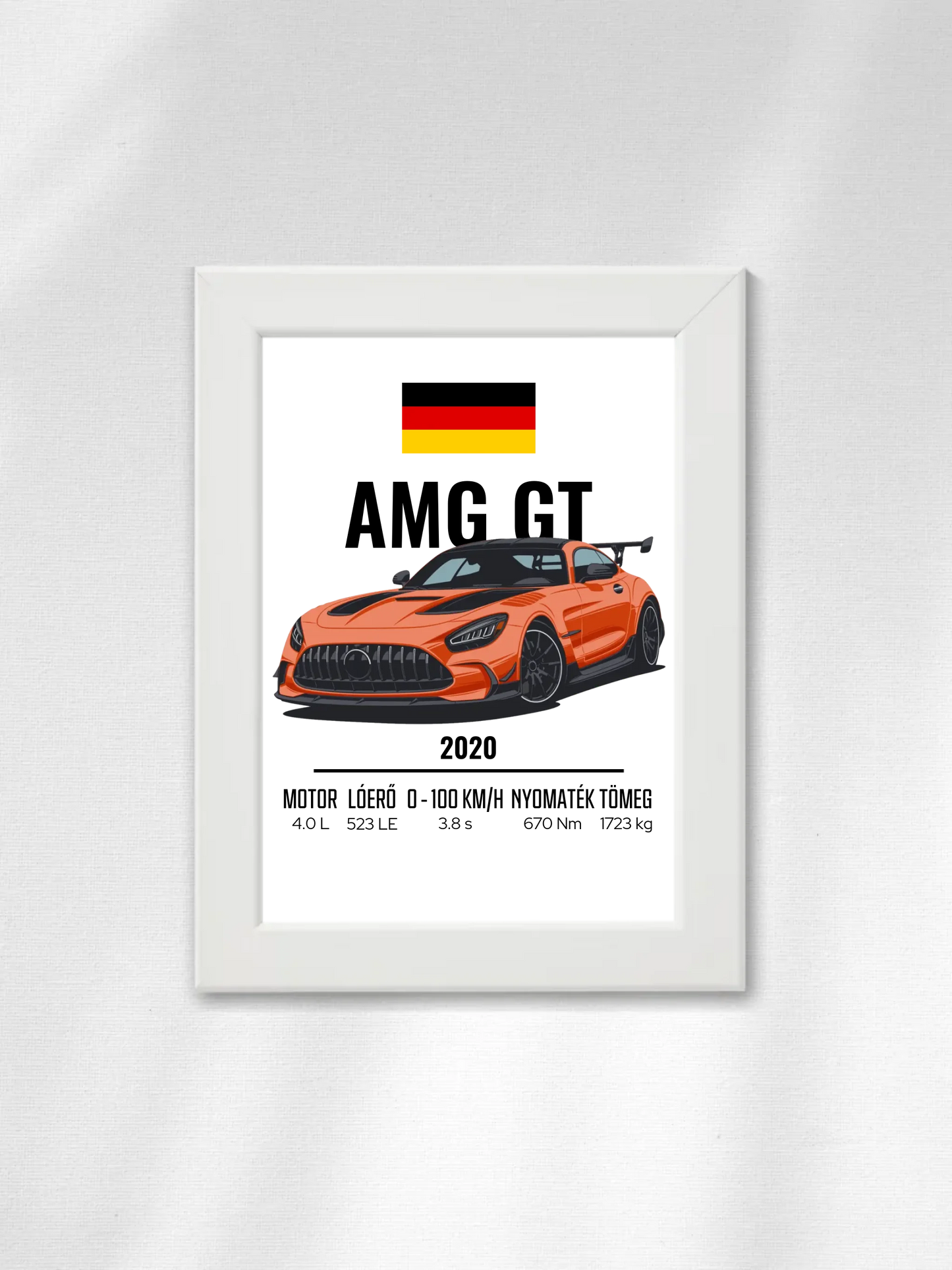 Autó illusztráció - AMG GT 46. - Falikép