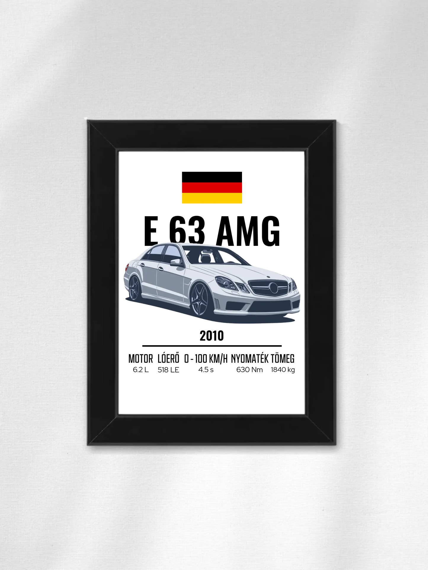 Autó illusztráció - E63 AMG 43. - Falikép