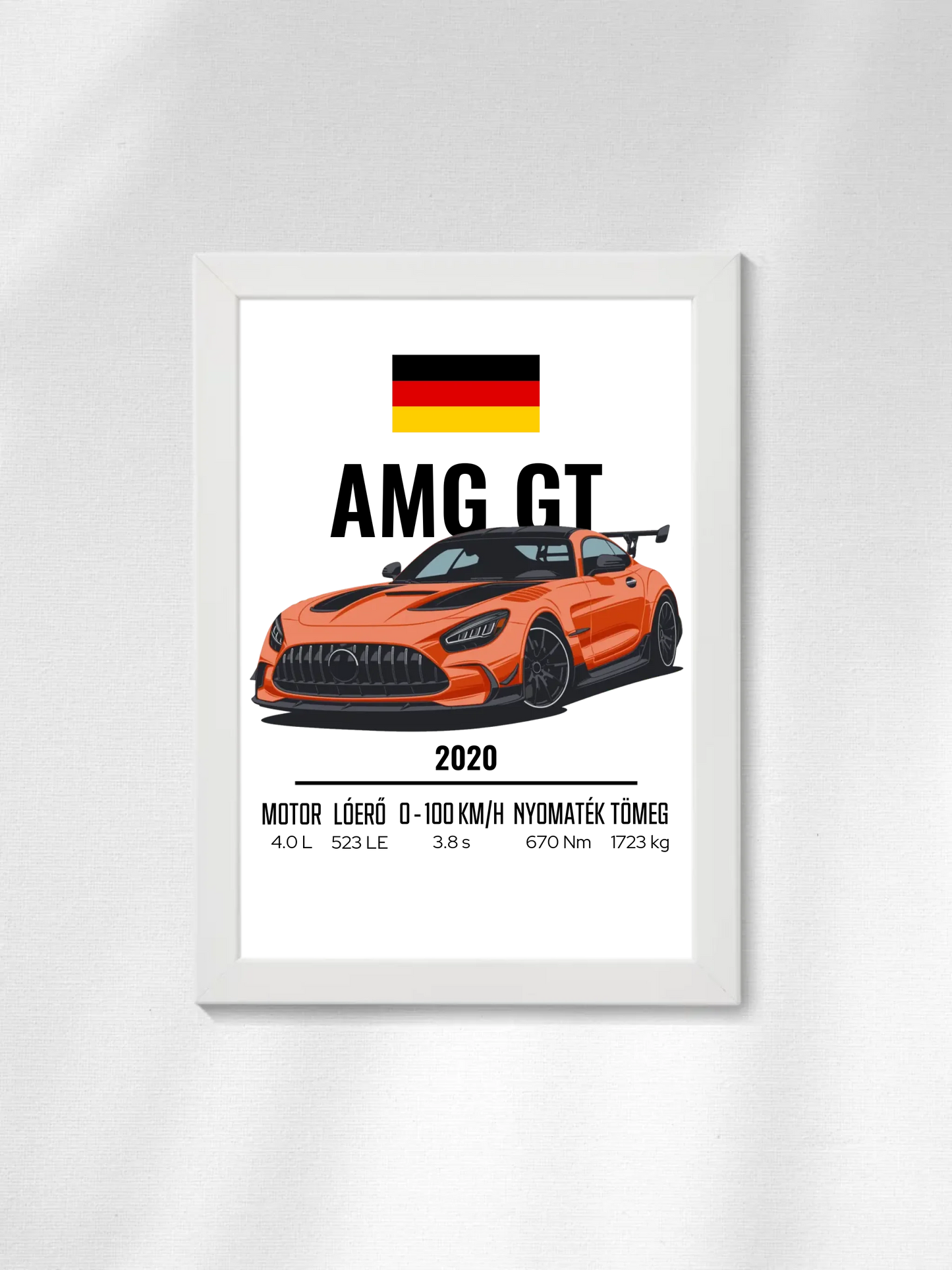 Autó illusztráció - AMG GT 46. - Falikép