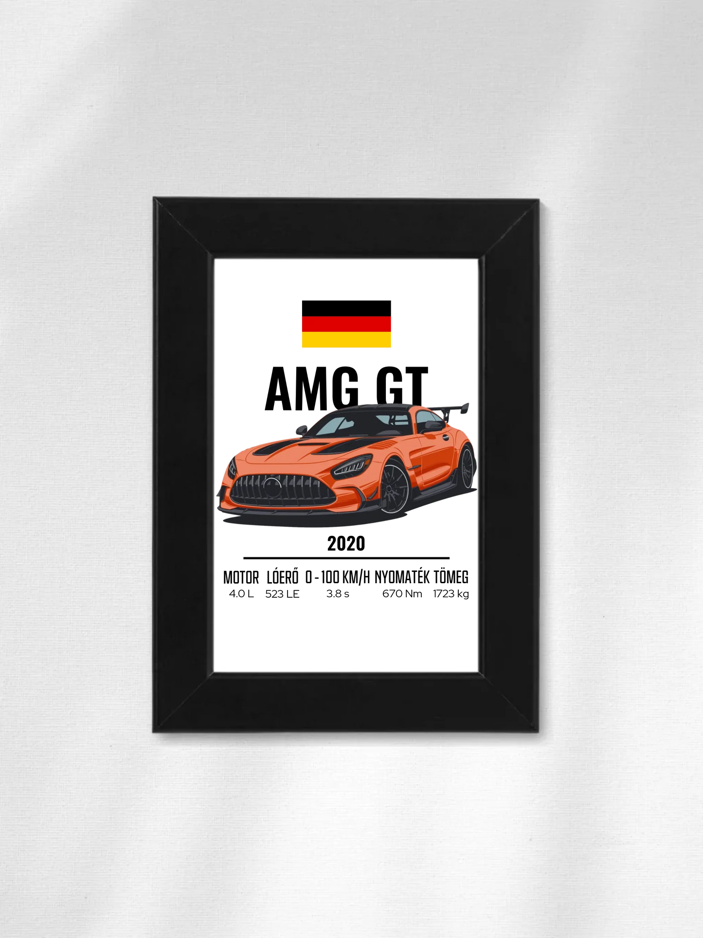 Autó illusztráció - AMG GT 46. - Falikép