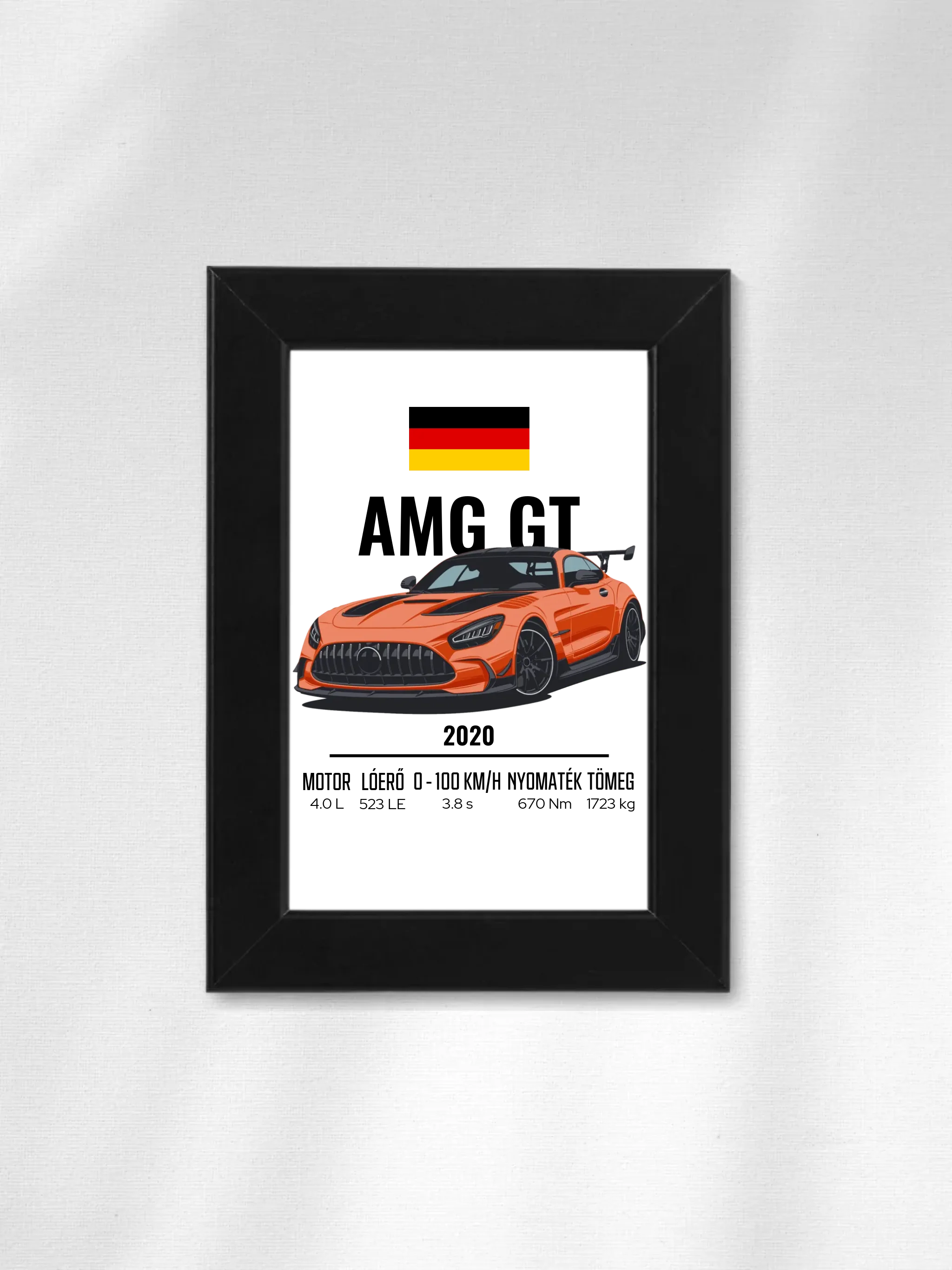 Autó illusztráció - AMG GT 46. - Falikép