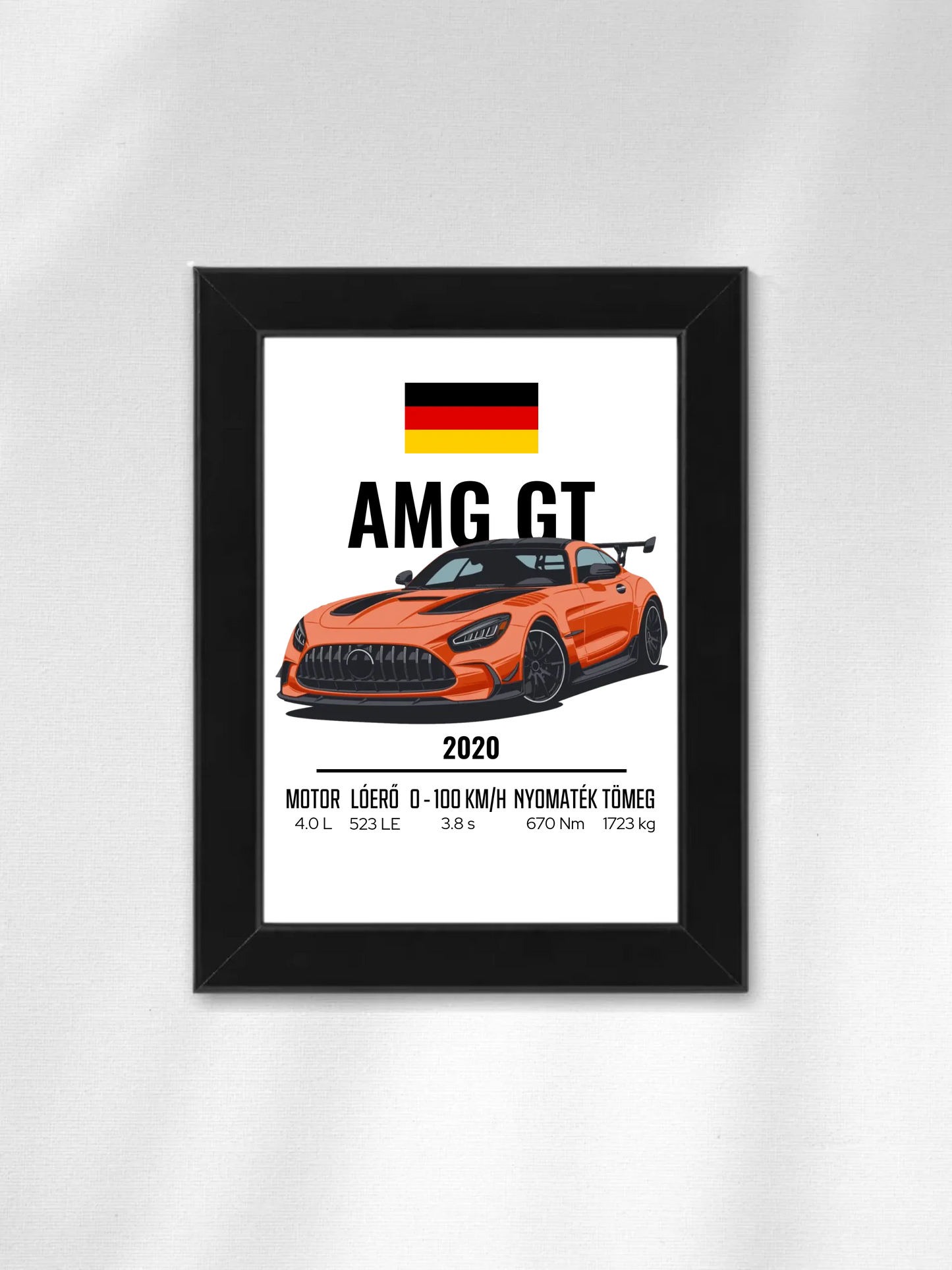 Autó illusztráció - AMG GT 46. - Falikép