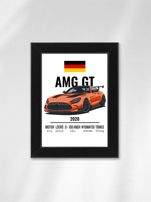 Autó illusztráció - AMG GT 46. - Falikép