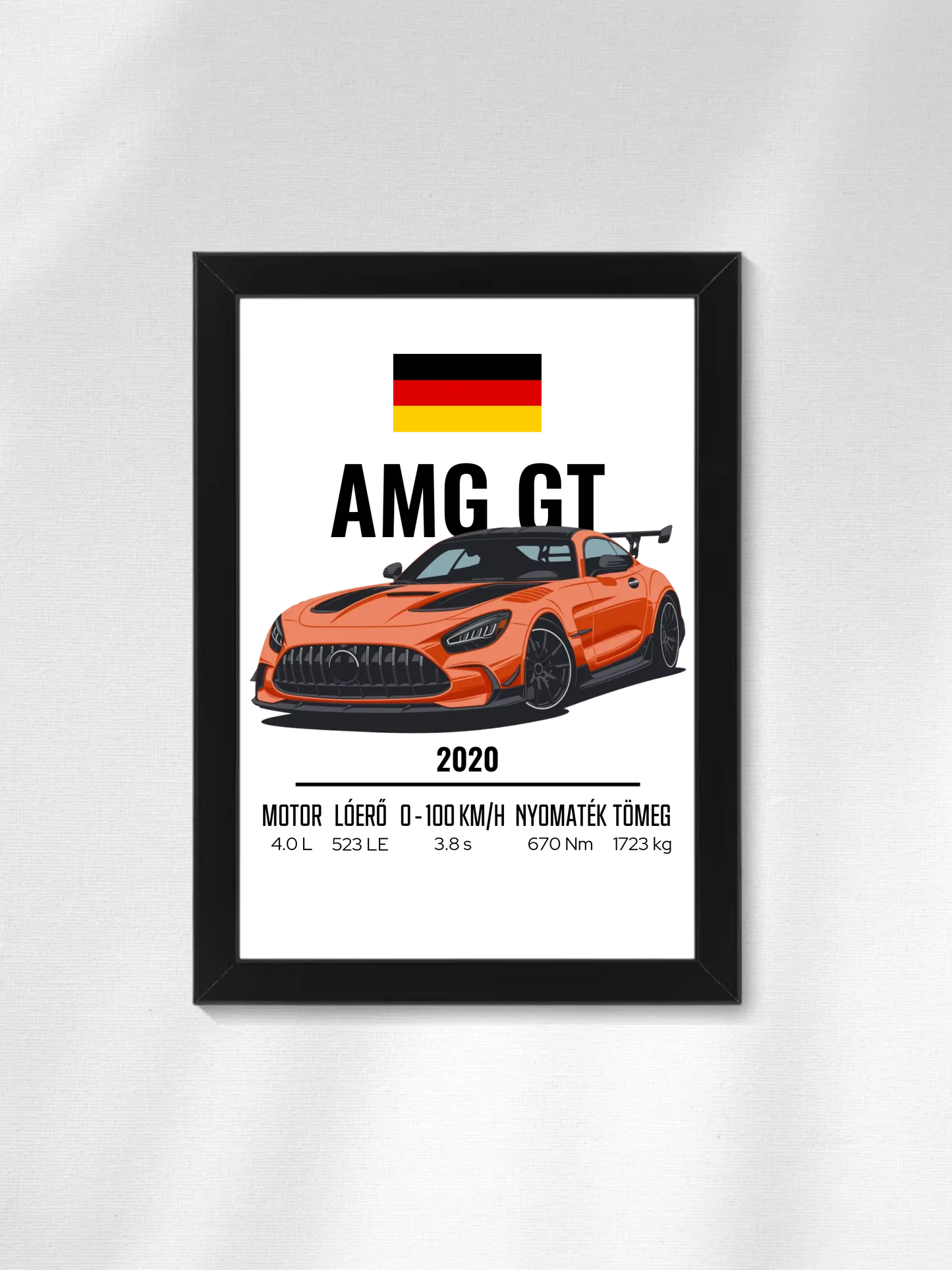 Autó illusztráció - AMG GT 46. - Falikép