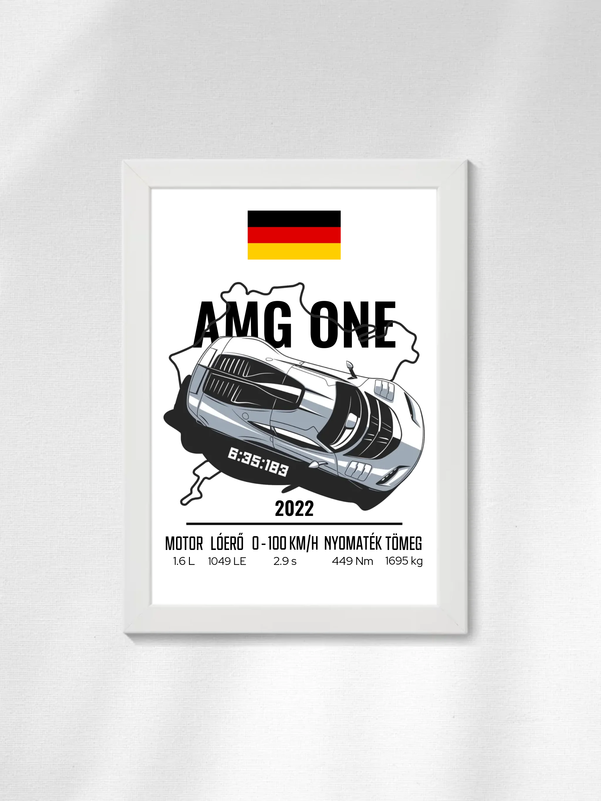 Autó illusztráció - AMG ONE 48. - Falikép