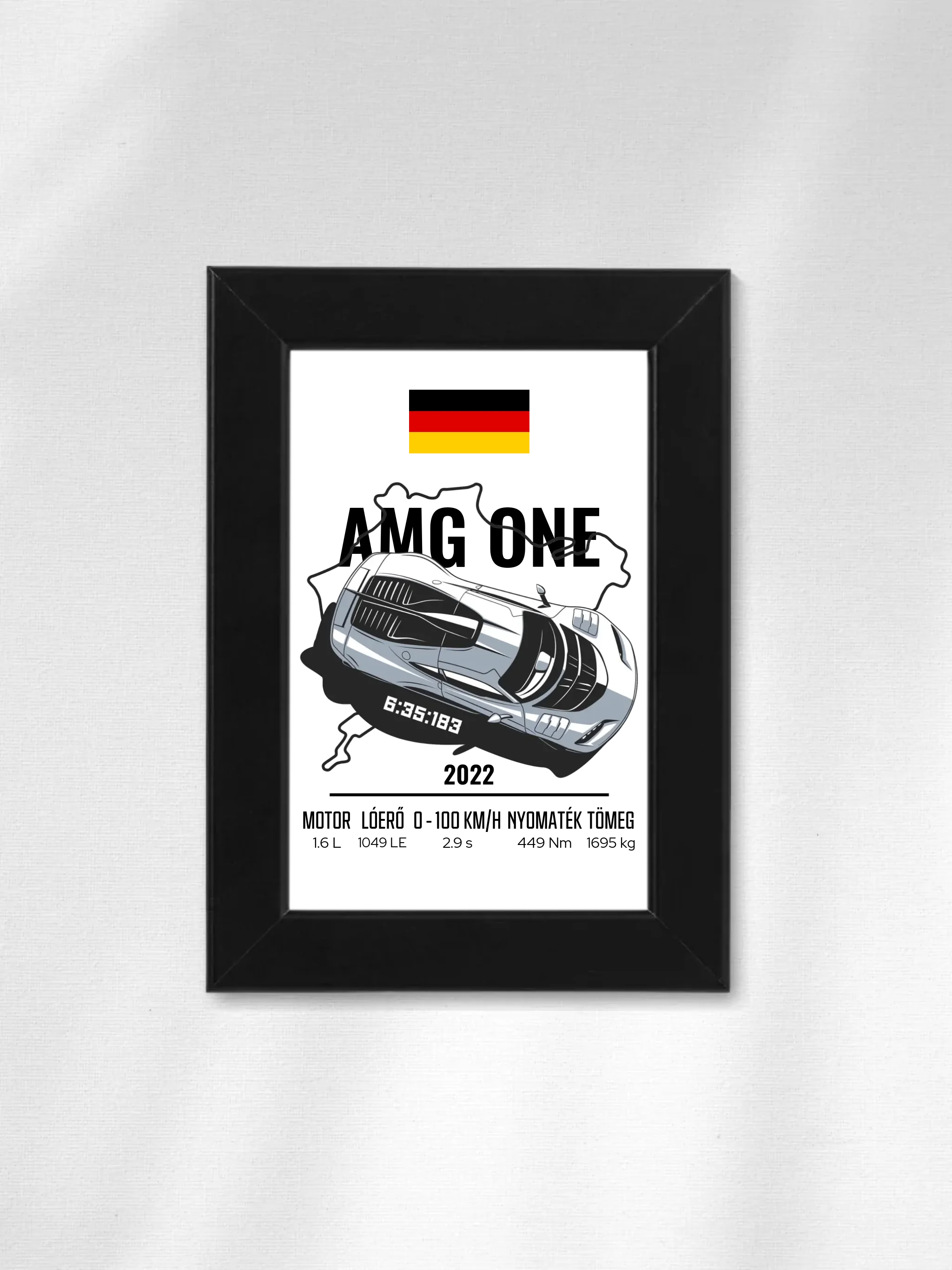 Autó illusztráció - AMG ONE 48. - Falikép