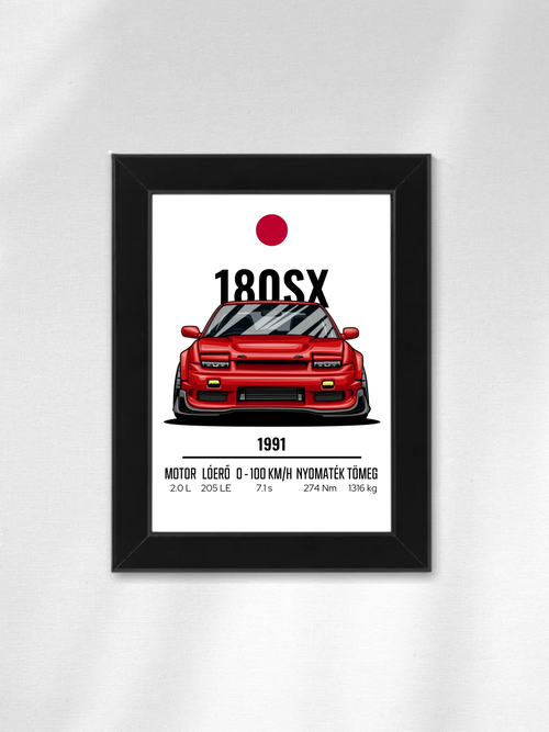 Autó illusztráció - 180SX 10. - Falikép