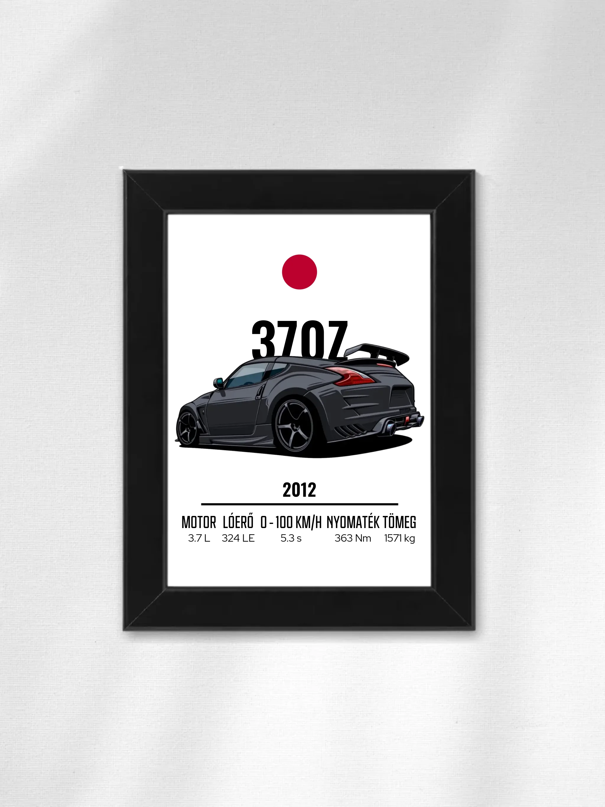 Autó illusztráció - 370Z 16. - Falikép