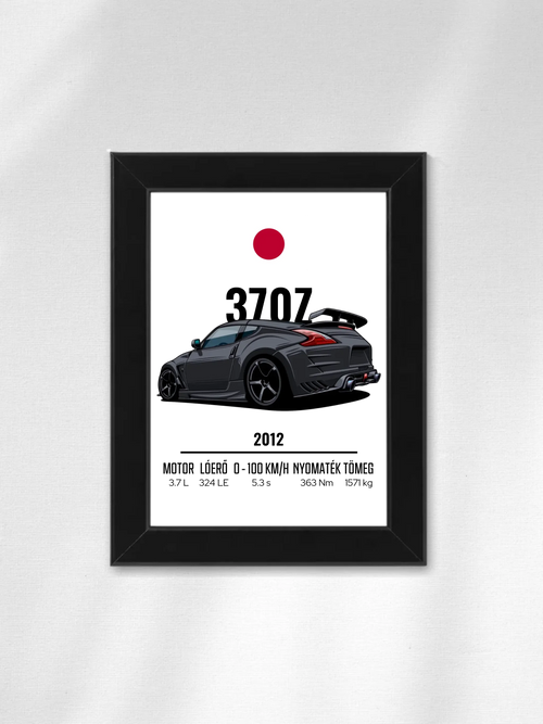 Autó illusztráció - 370Z 16. - Falikép