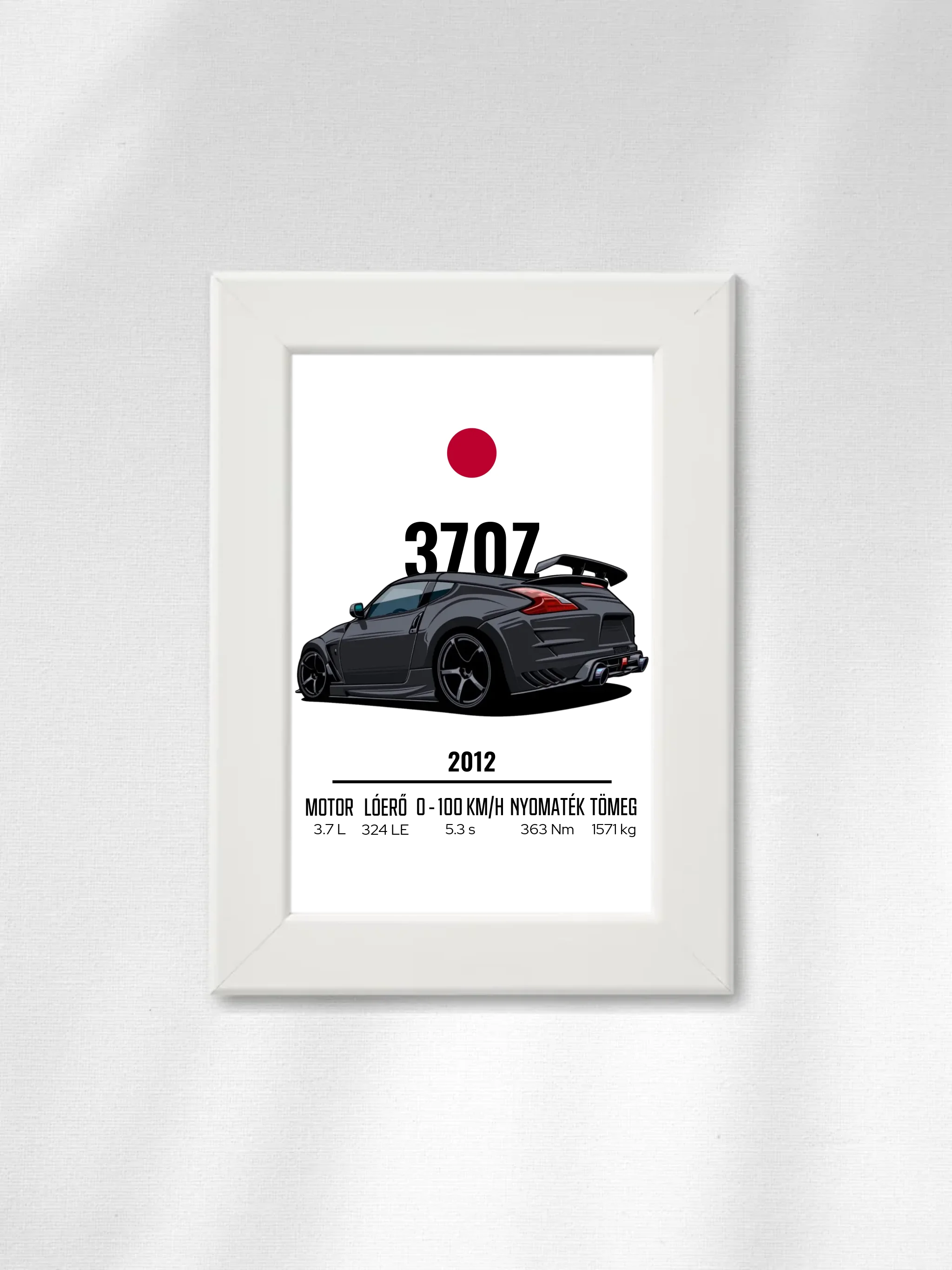 Autó illusztráció - 370Z 16. - Falikép
