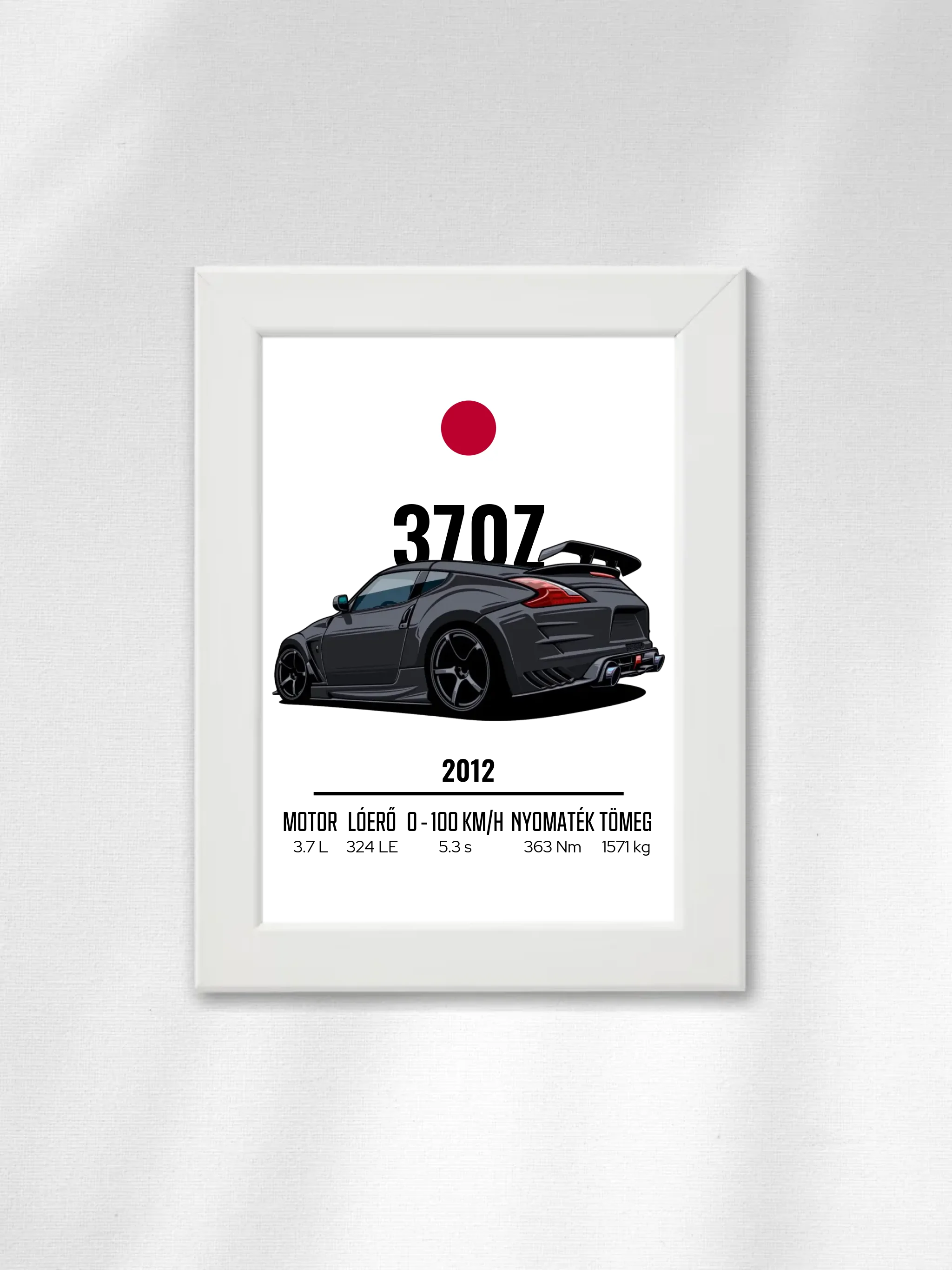 Autó illusztráció - 370Z 16. - Falikép