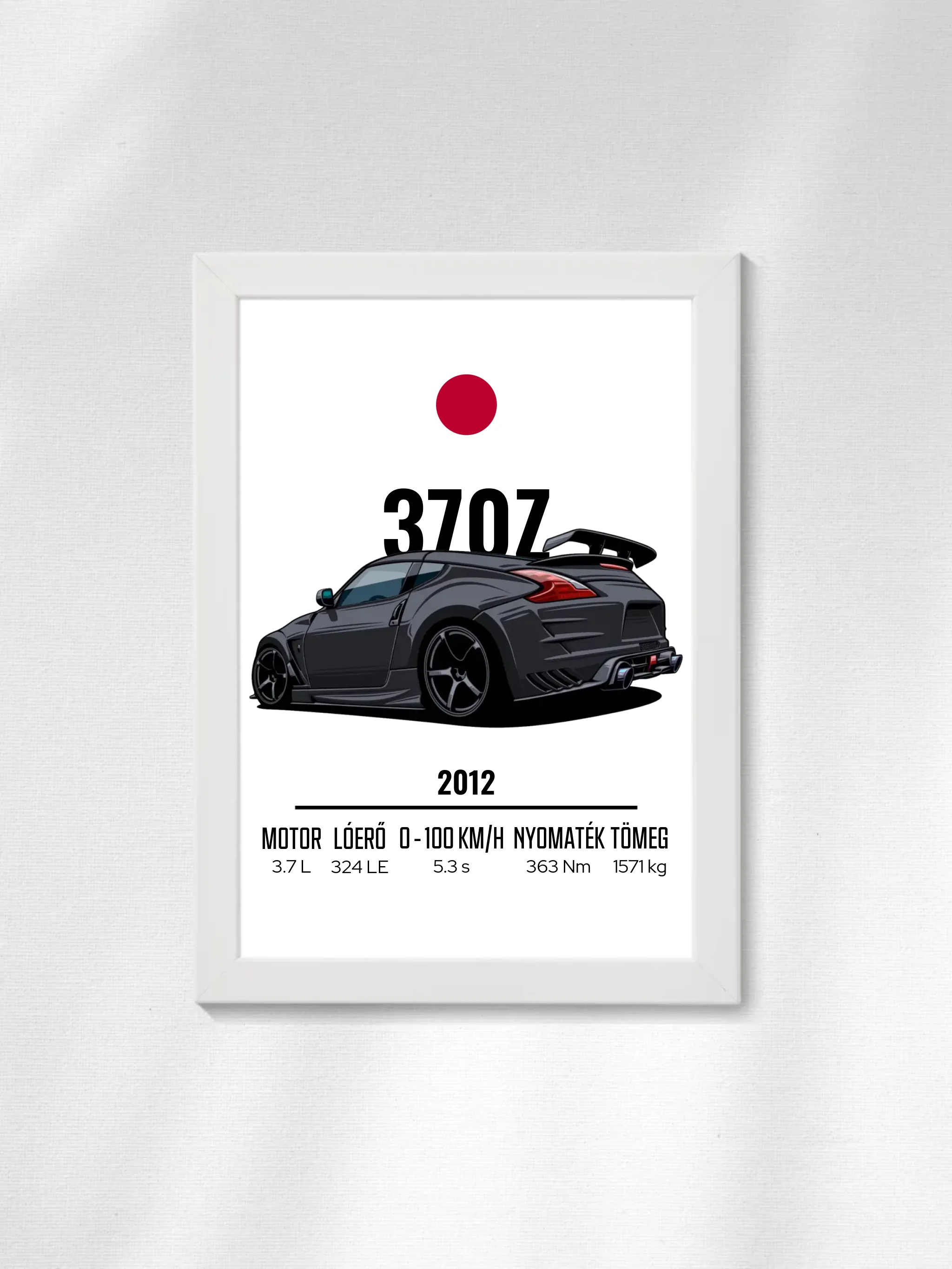 Autó illusztráció - 370Z 16. - Falikép